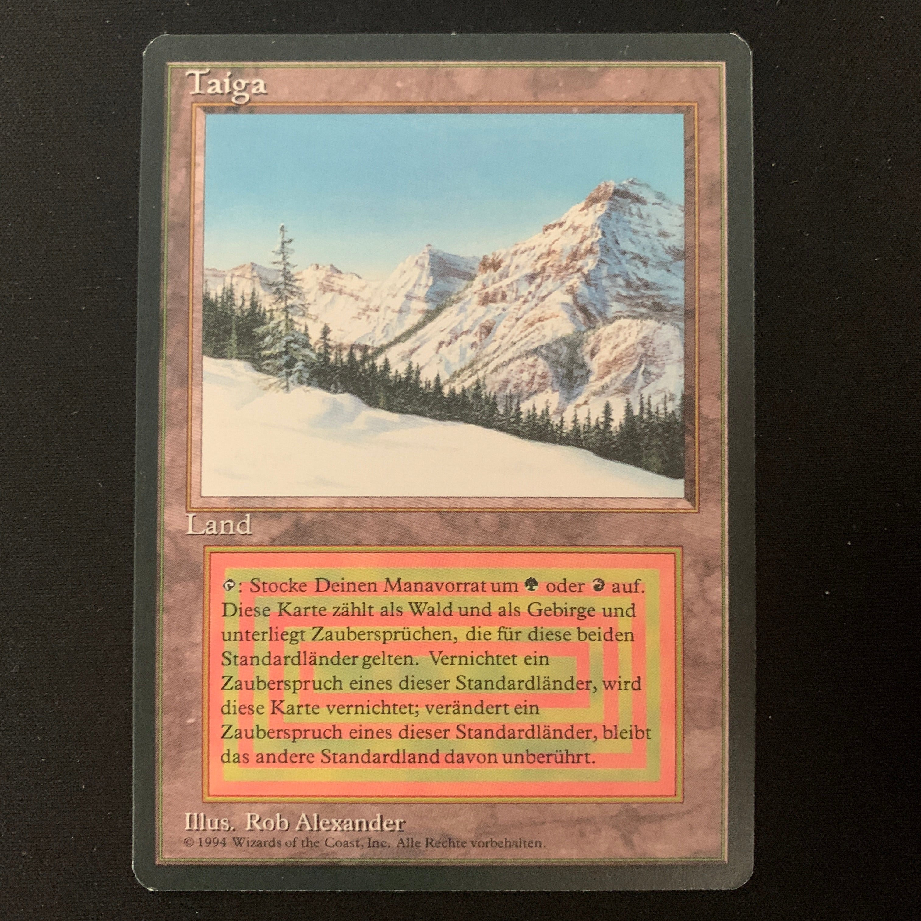 MTG Singles - Taiga - Foreign Black Bordered - German - NM - 25210