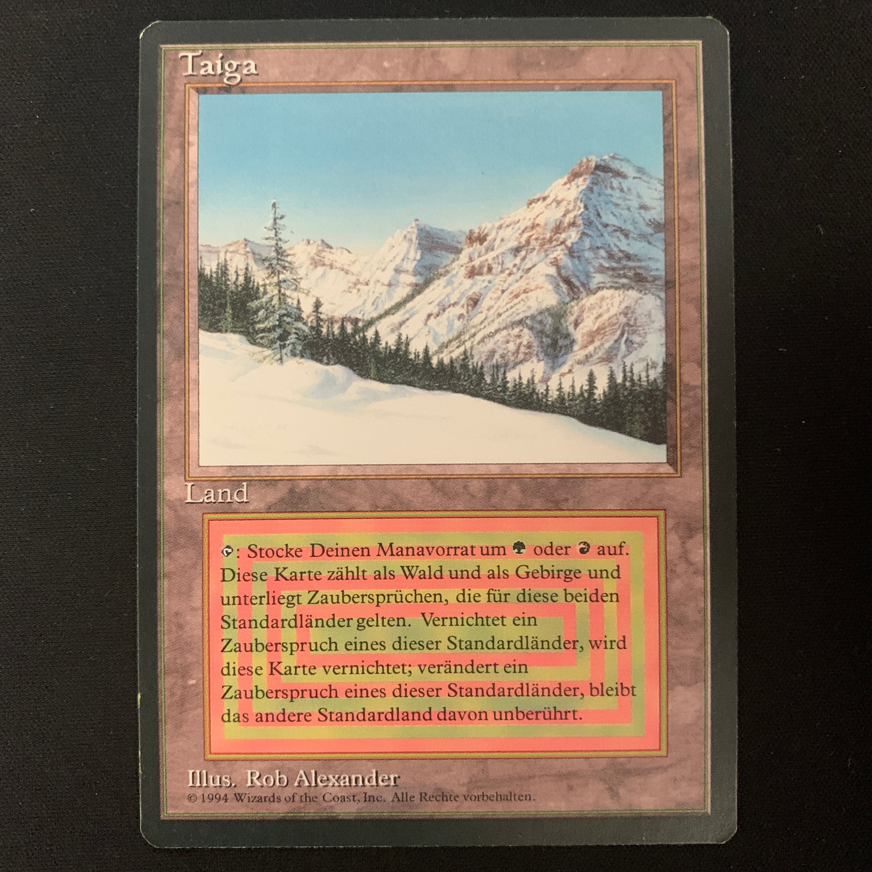 MTG Singles - Taiga - Foreign Black Bordered - German - EX - 25211