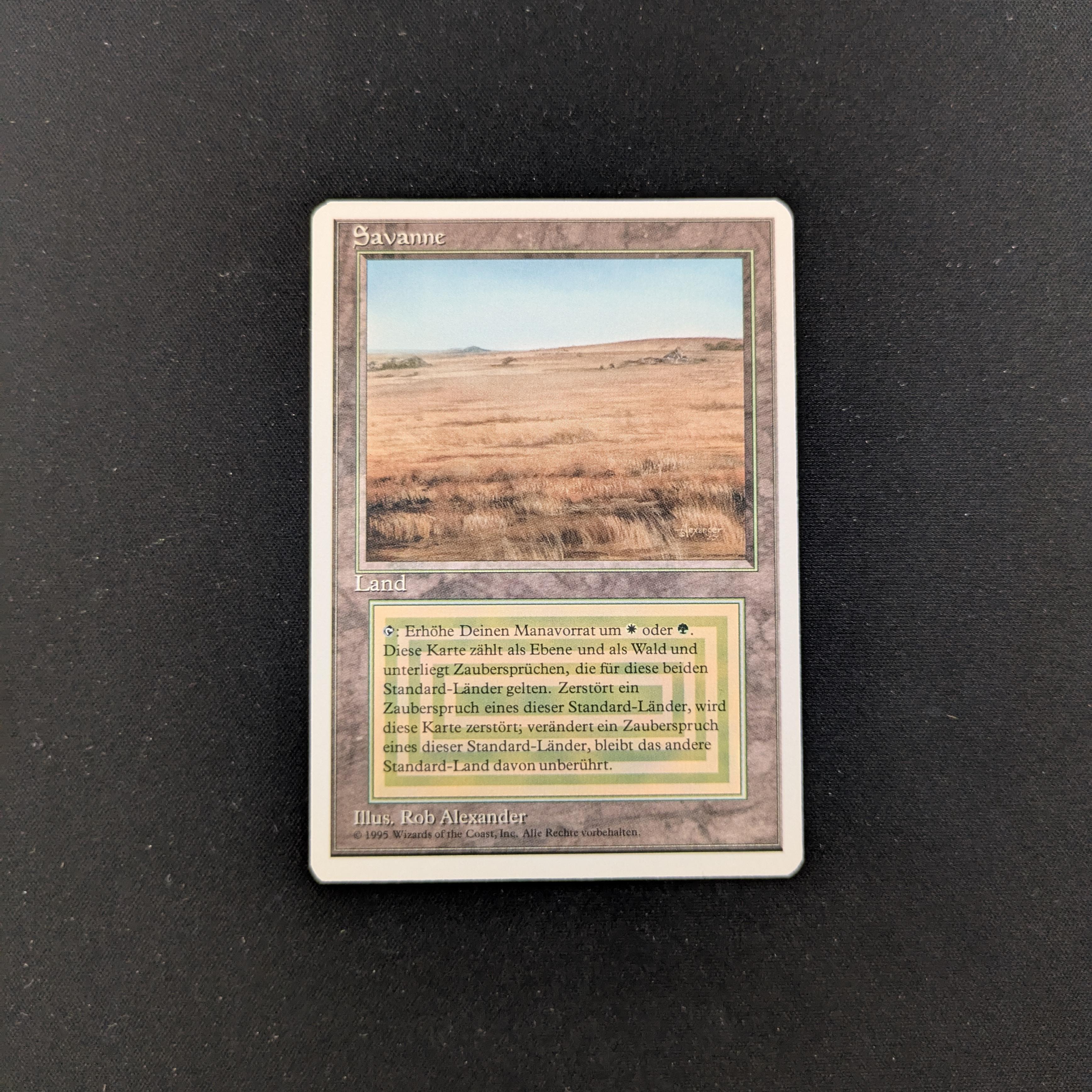 MTG Singles - Savannah - Foreign White Bordered - German - PO - WATER DAMAGE - 25487