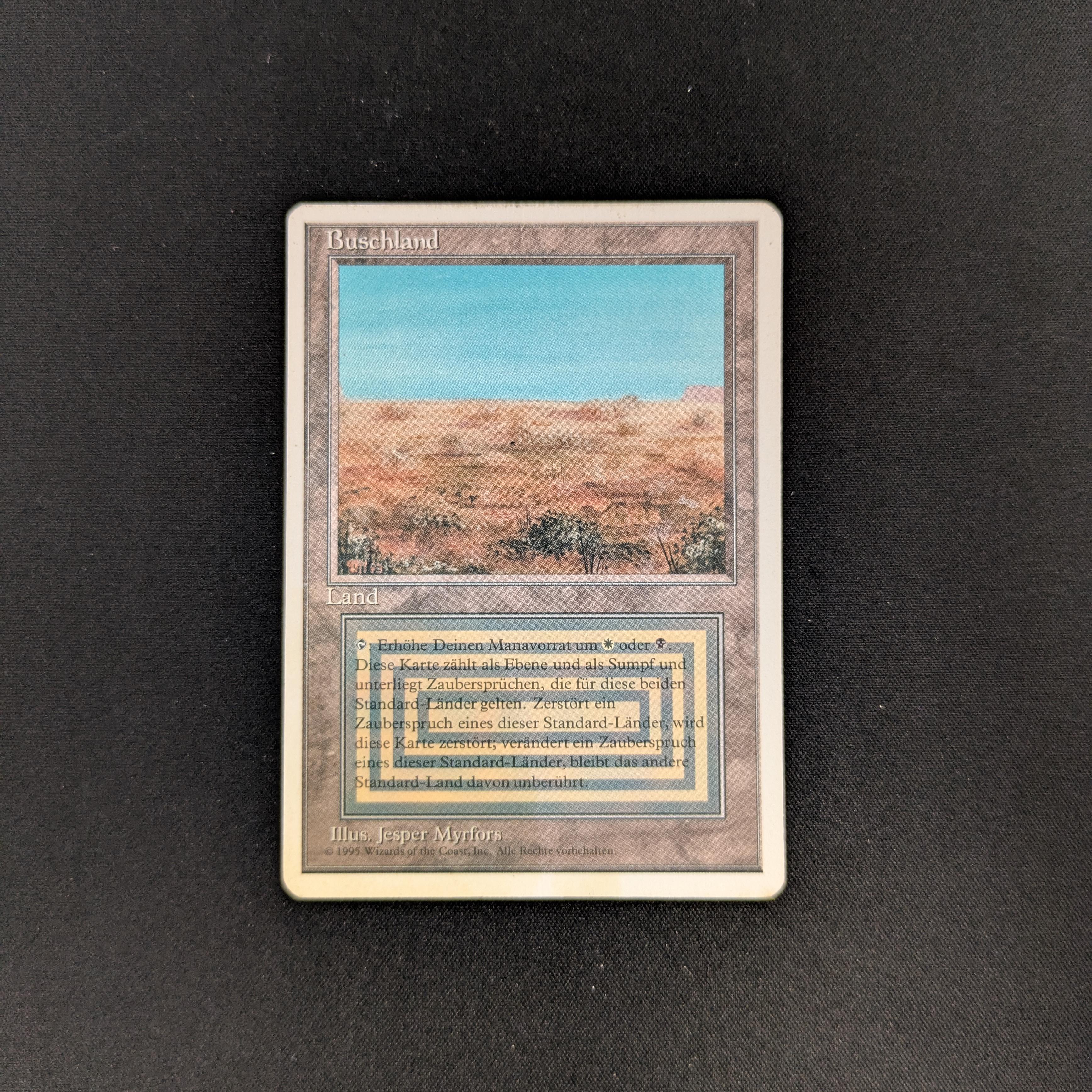 MTG Singles - Scrubland - Foreign White Bordered - German - LP - 25791