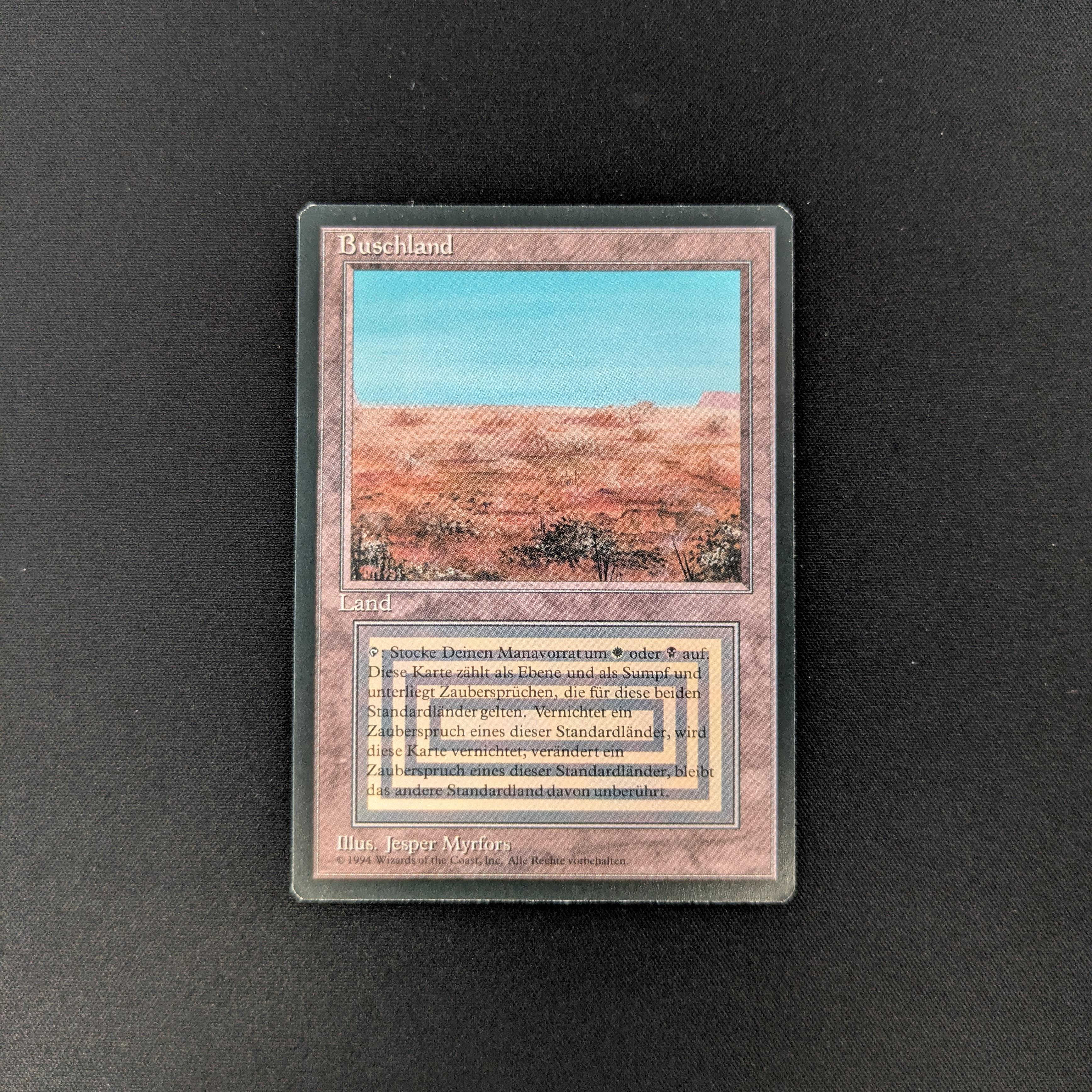 MTG Singles - Scrubland - Foreign Black Bordered - German - EX - 25885