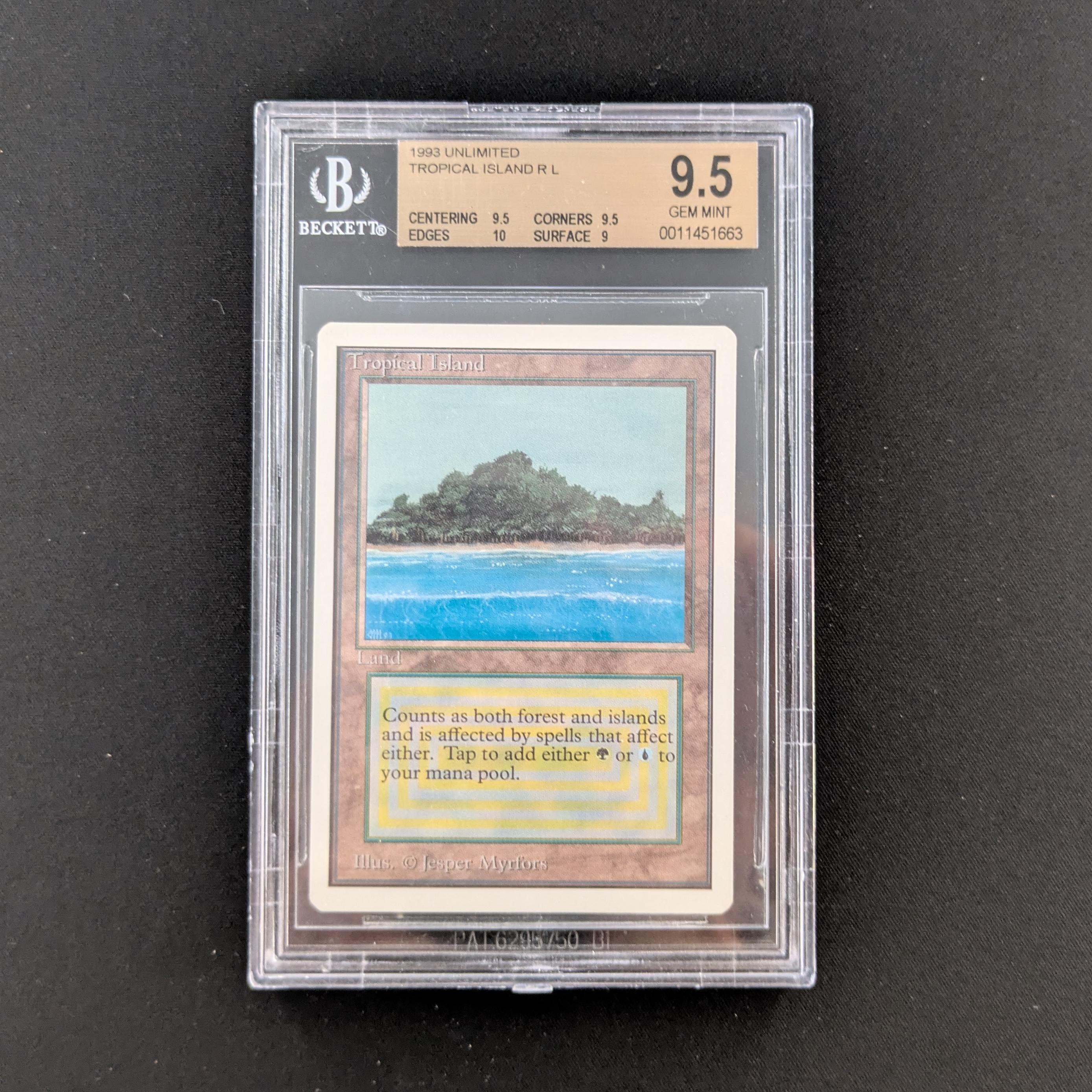MTG Singles - Tropical Island - Unlimited - BGS 9.5 - 26050