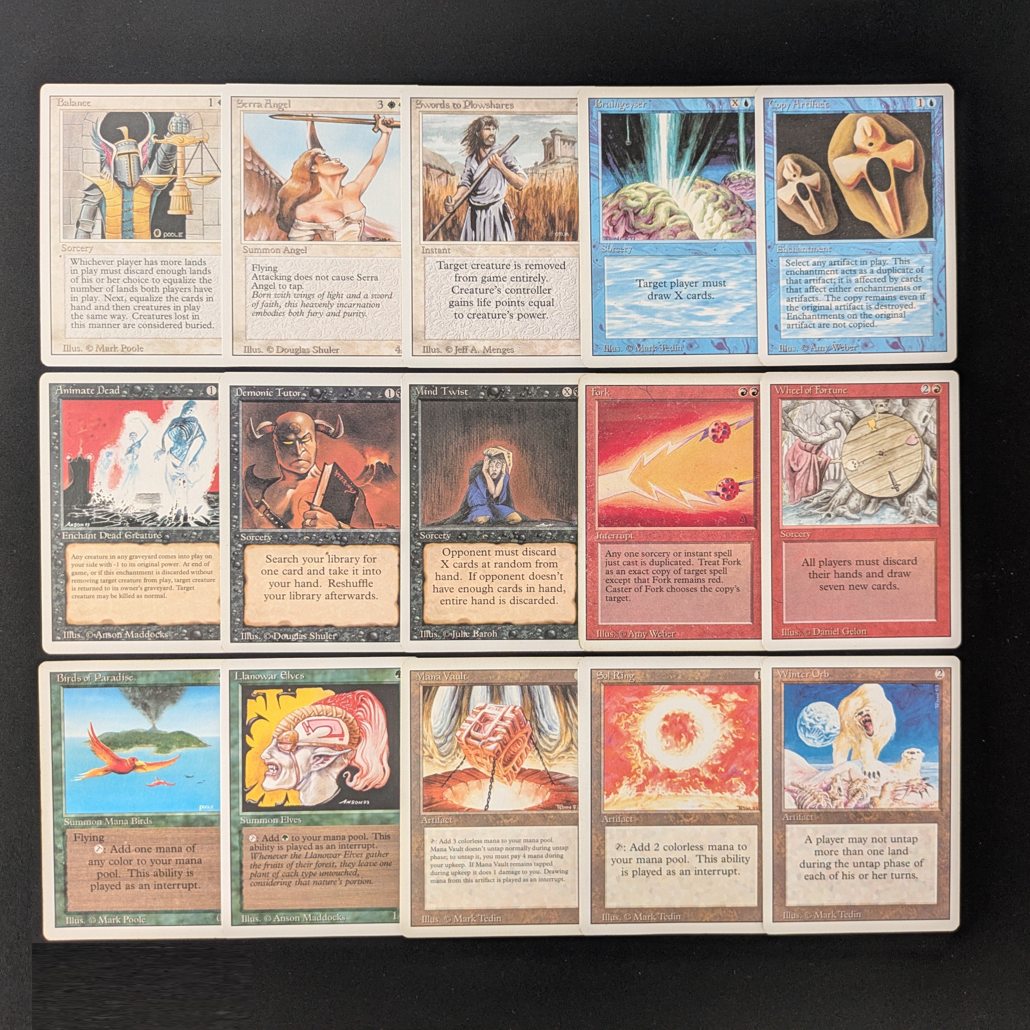 MTG Singles - Full Set - Revised - Mixed Conditions, NO DUALS - 