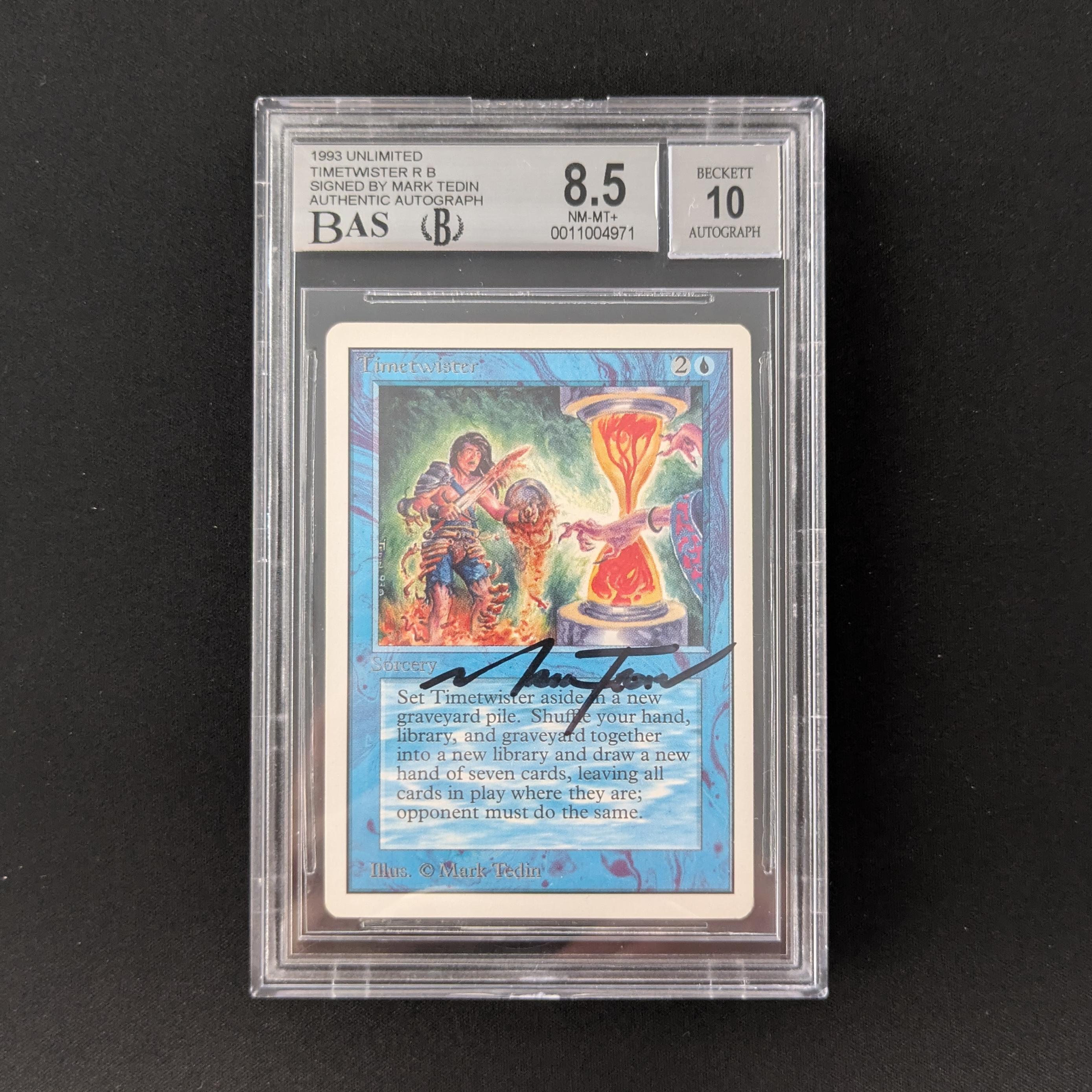 MTG Singles - Timetwister - Unlimited - BGS 8.5 - SIGNED - 26116