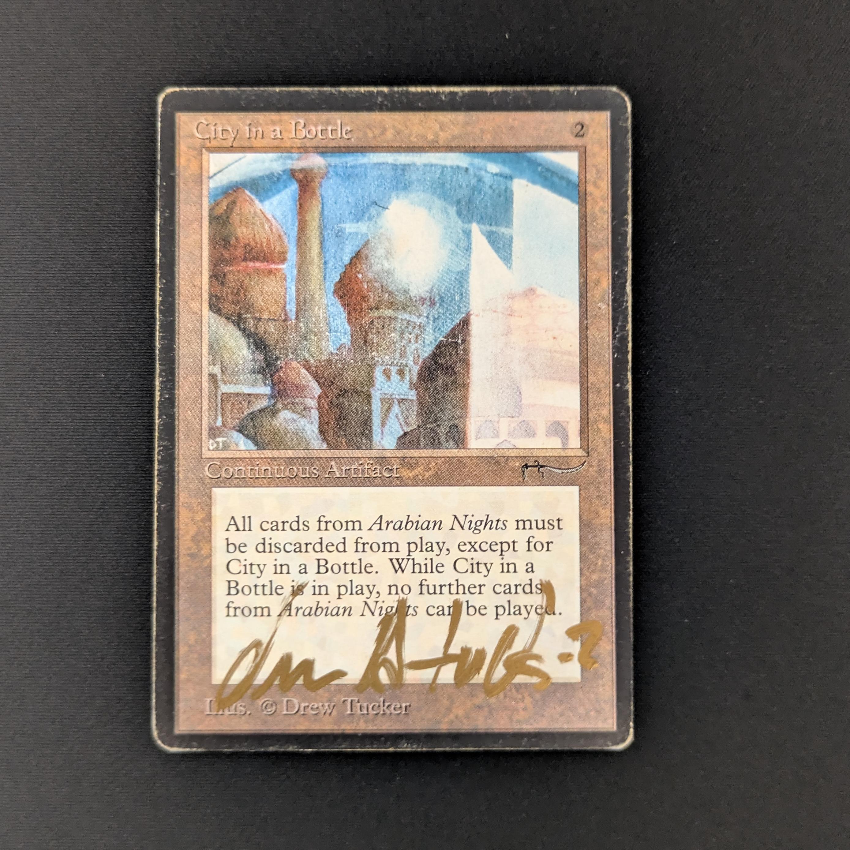 MTG Singles - City in a Bottle - Arabian Nights - PL - SIGNED, INKED - 26224