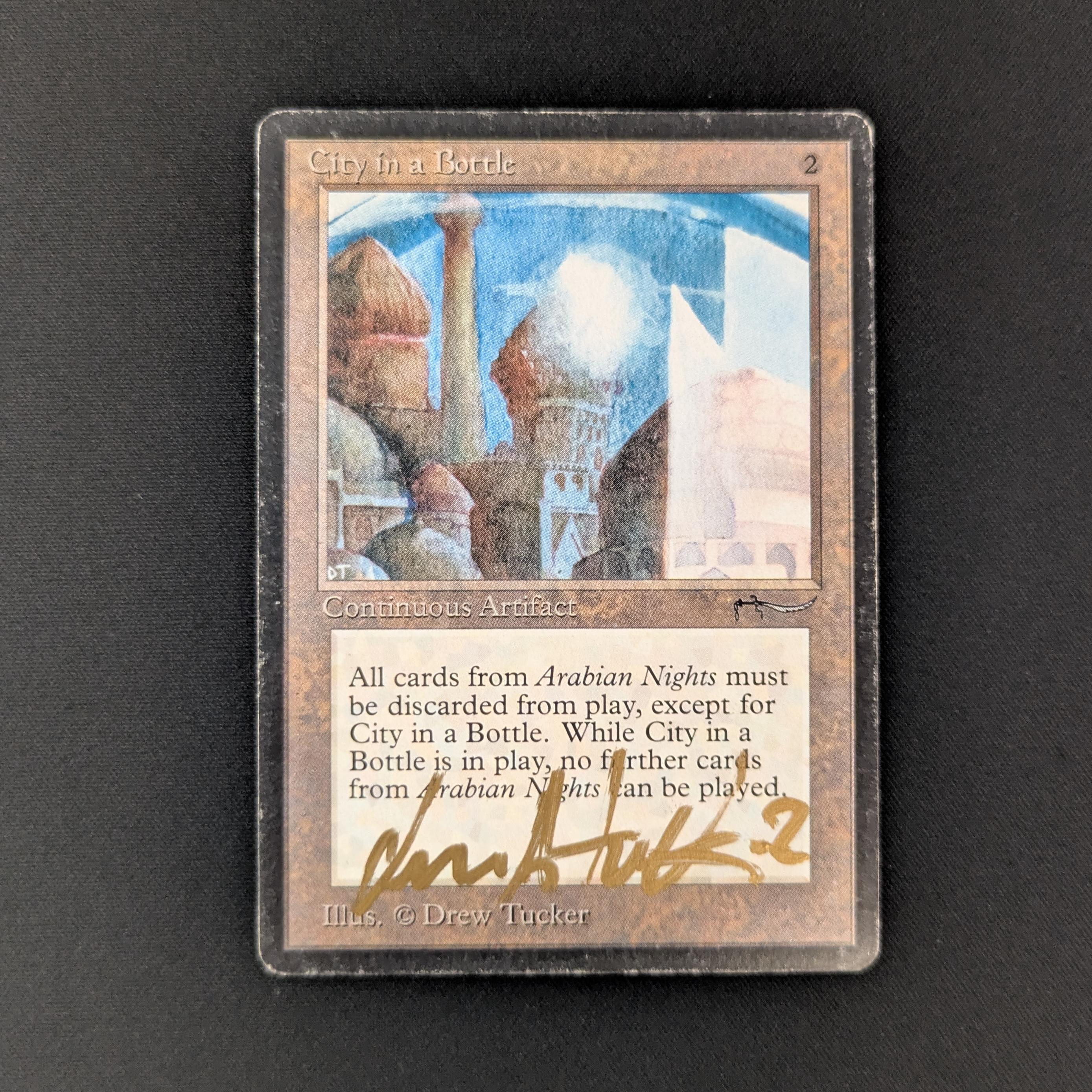 MTG Singles - City in a Bottle - Arabian Nights - PL - SIGNED, INKED - 26225