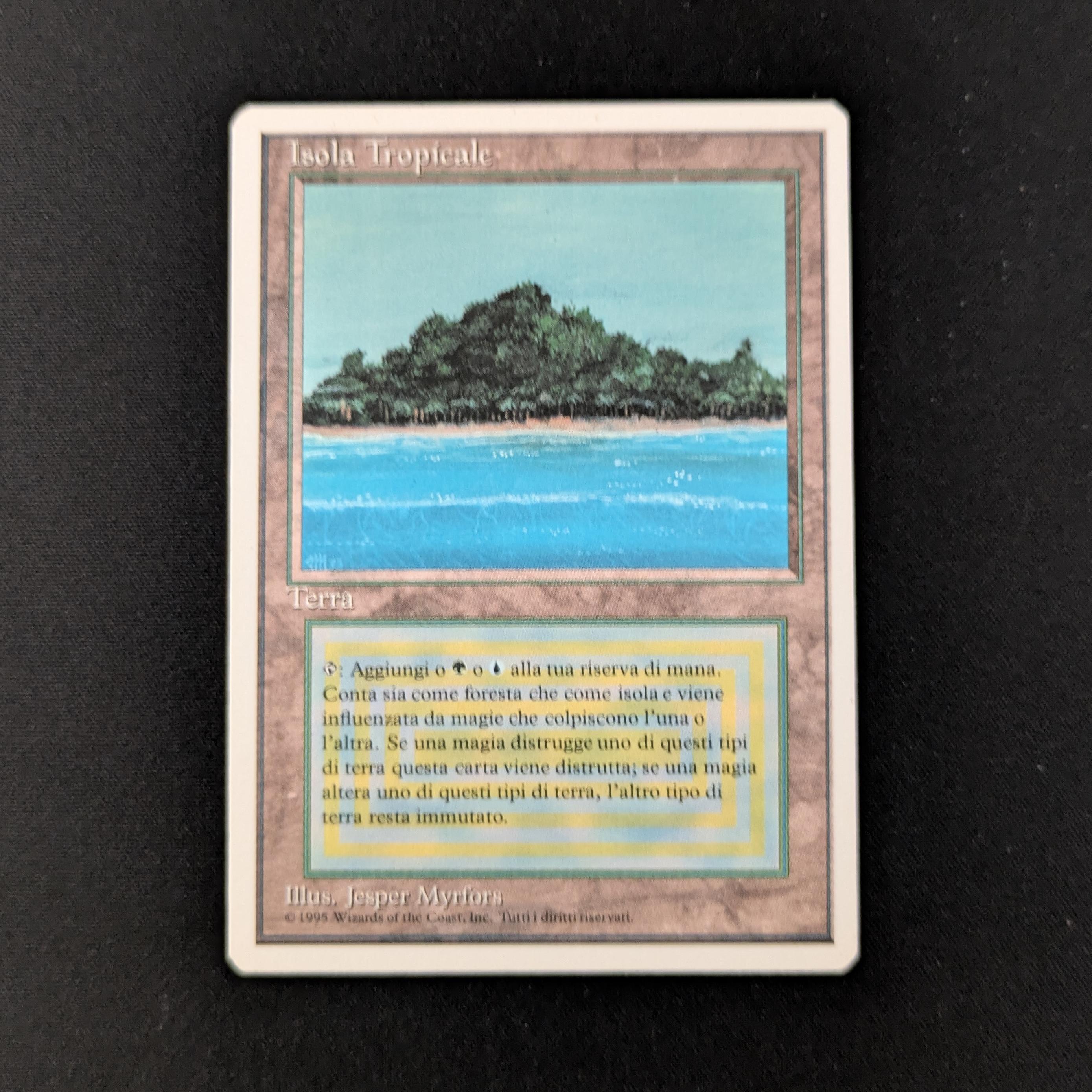 MTG Singles - Tropical Island - Foreign White Bordered - Italian - GD - 26667