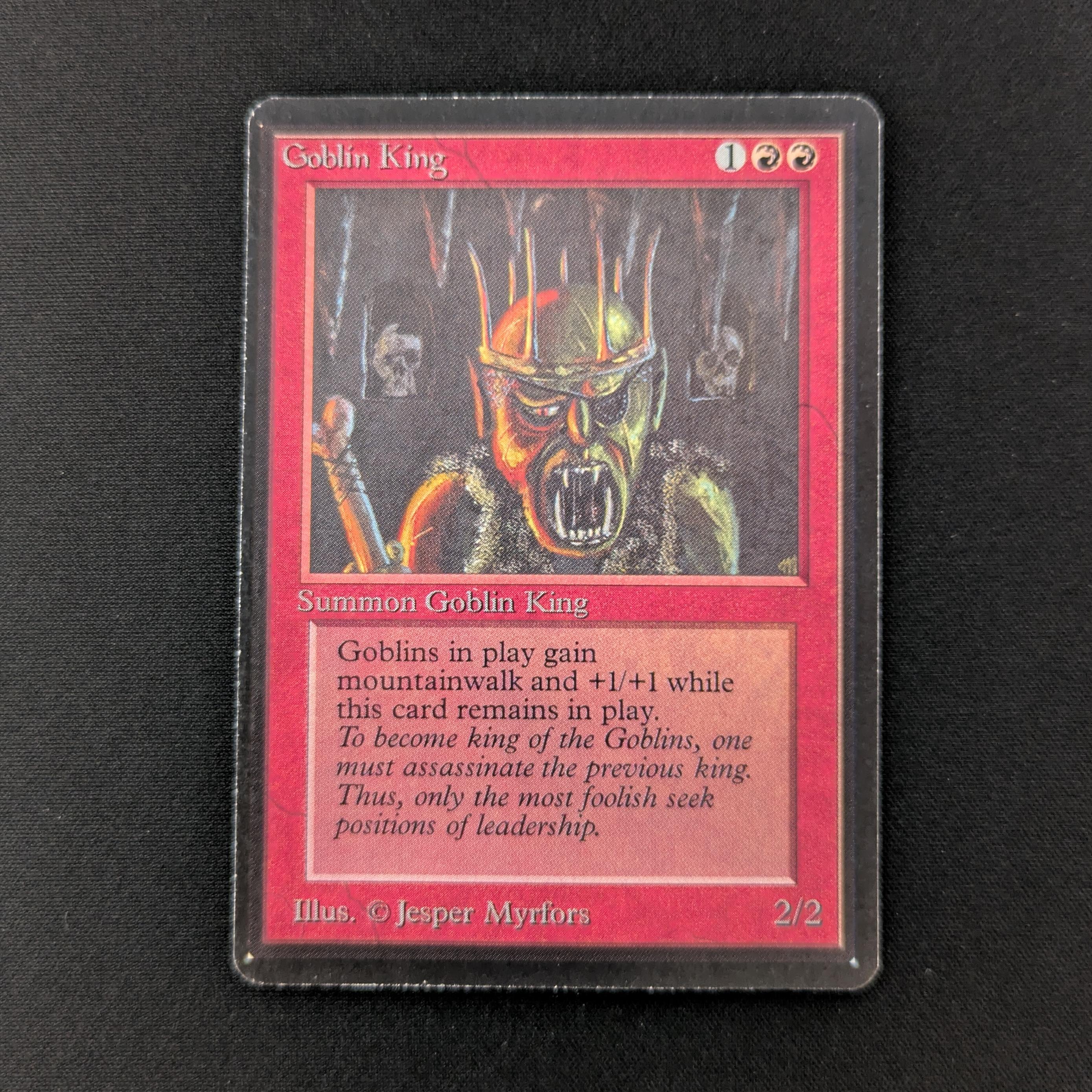 MTG Singles - Goblin King - Beta - PL - WATER DAMAGE - 27011