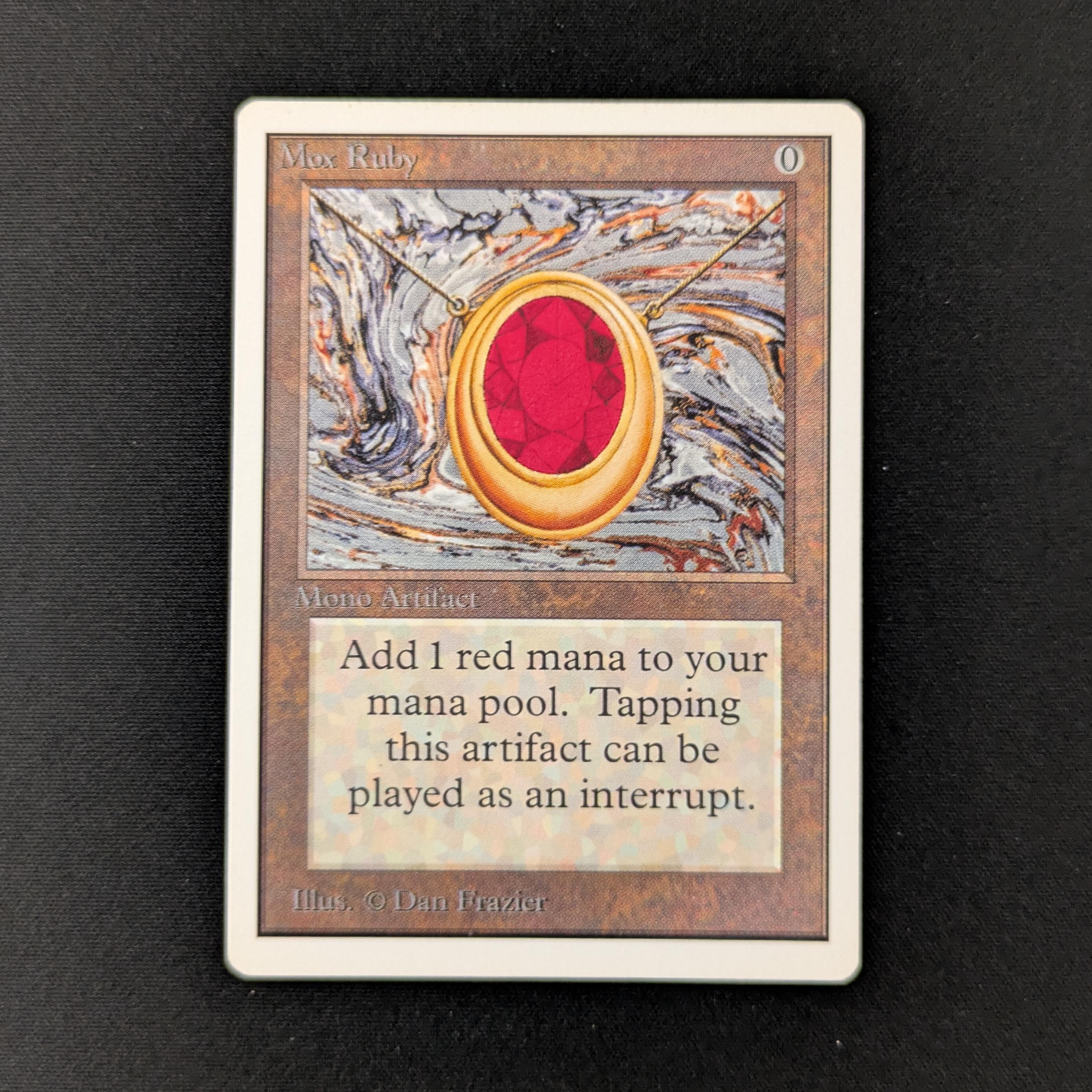 MTG Singles - Mox Ruby - Unlimited - GD - BINDER DING - 27030