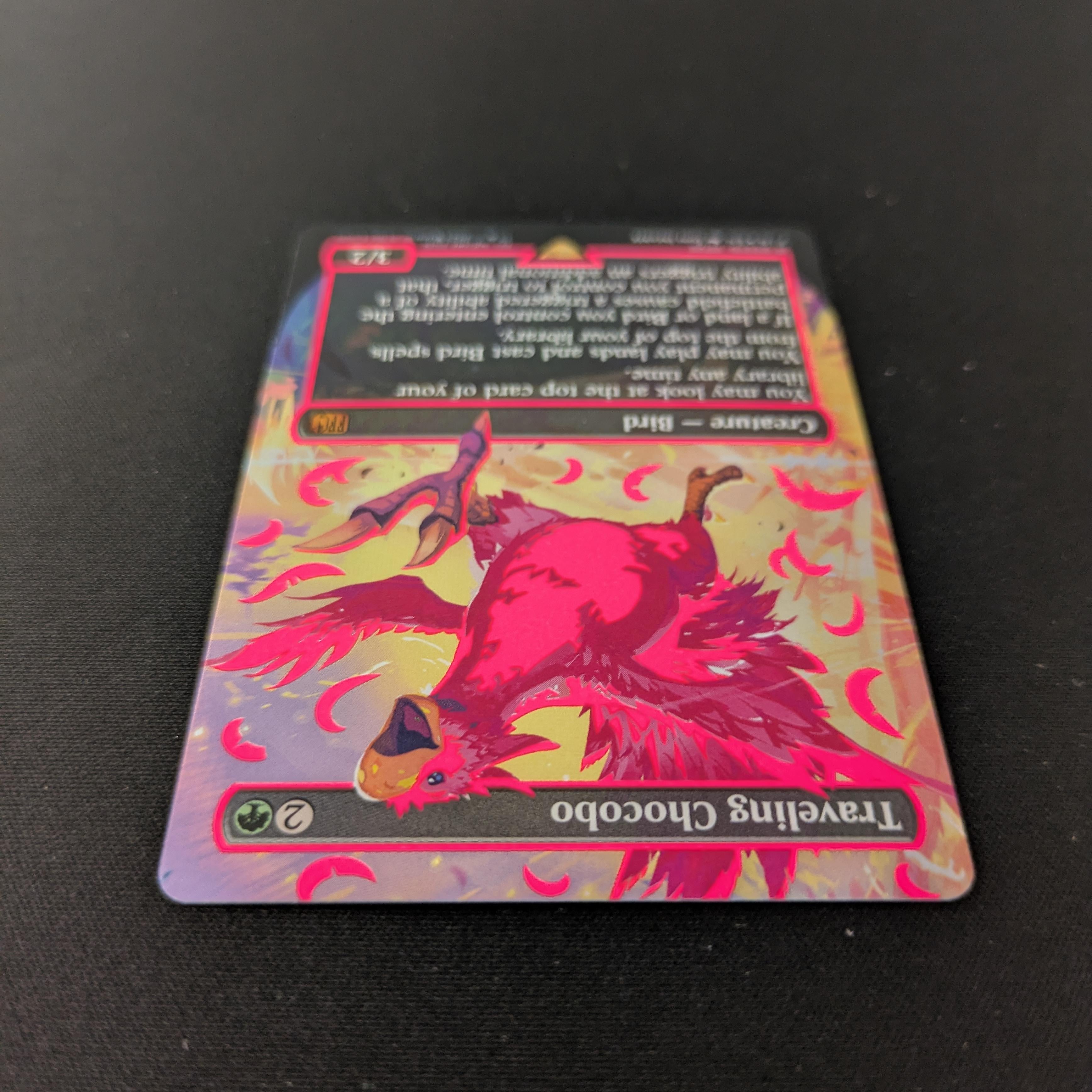 MTG Singles - [FOIL] Traveling Chocobo (Neon Ink Pink) - Magic: The Gathering - FINAL FANTASY: Extras - NM - 