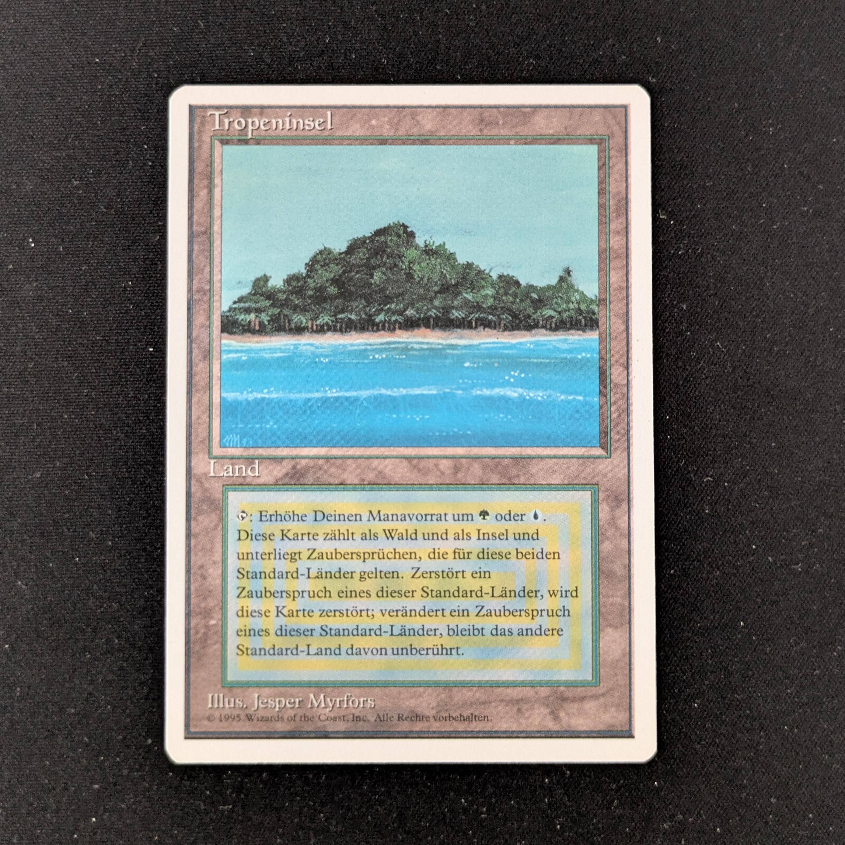 MTG Singles - Tropical Island - Foreign White Bordered - German - NM - 27147