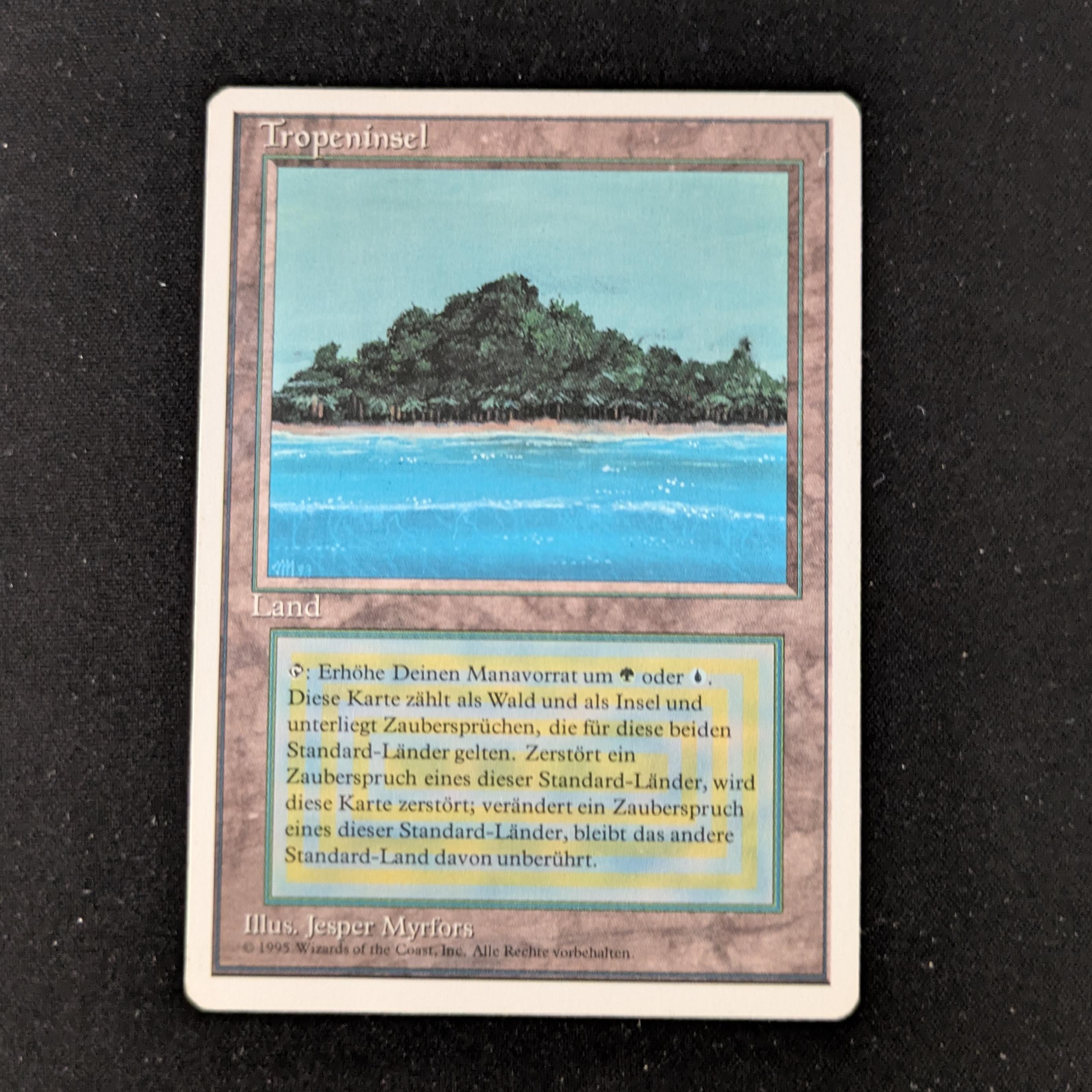 MTG Singles - Tropical Island - Foreign White Bordered - German - GD - 27148