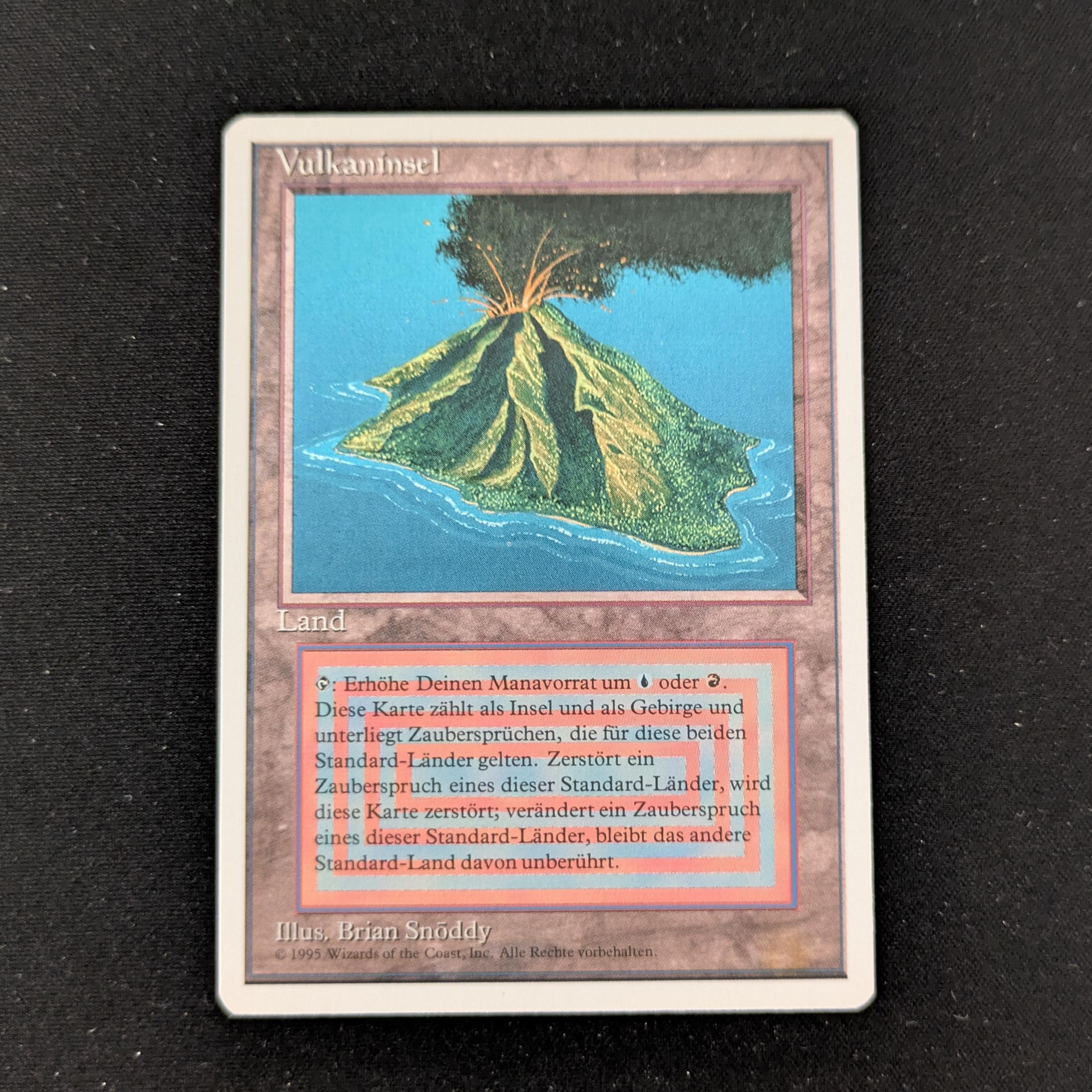 MTG Singles - Volcanic Island - Foreign White Bordered - German - NM - 27152