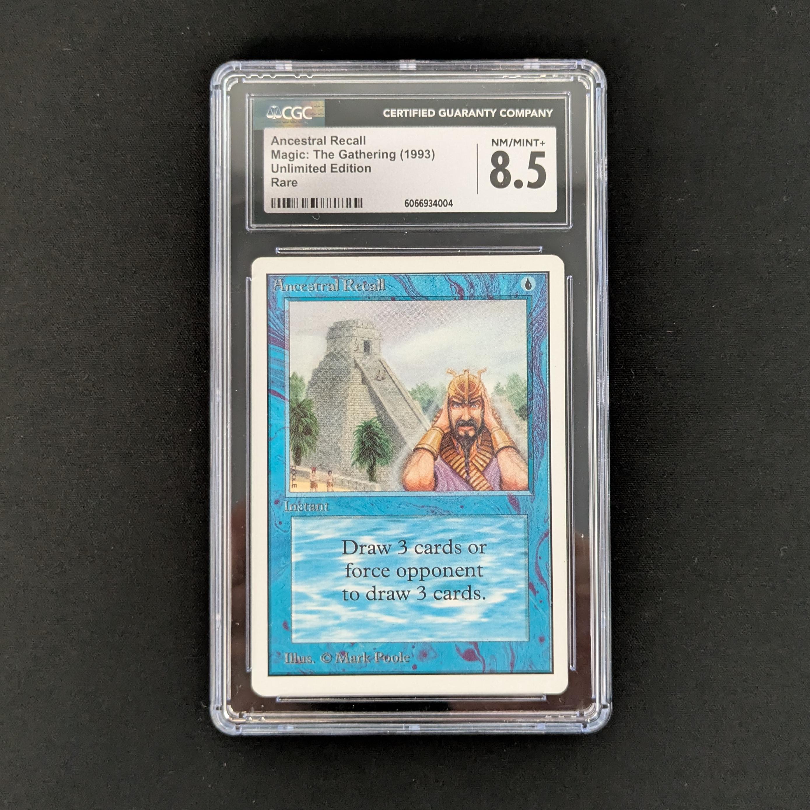 MTG Singles - Ancestral Recall - Unlimited - CGC 8.5 - 27527