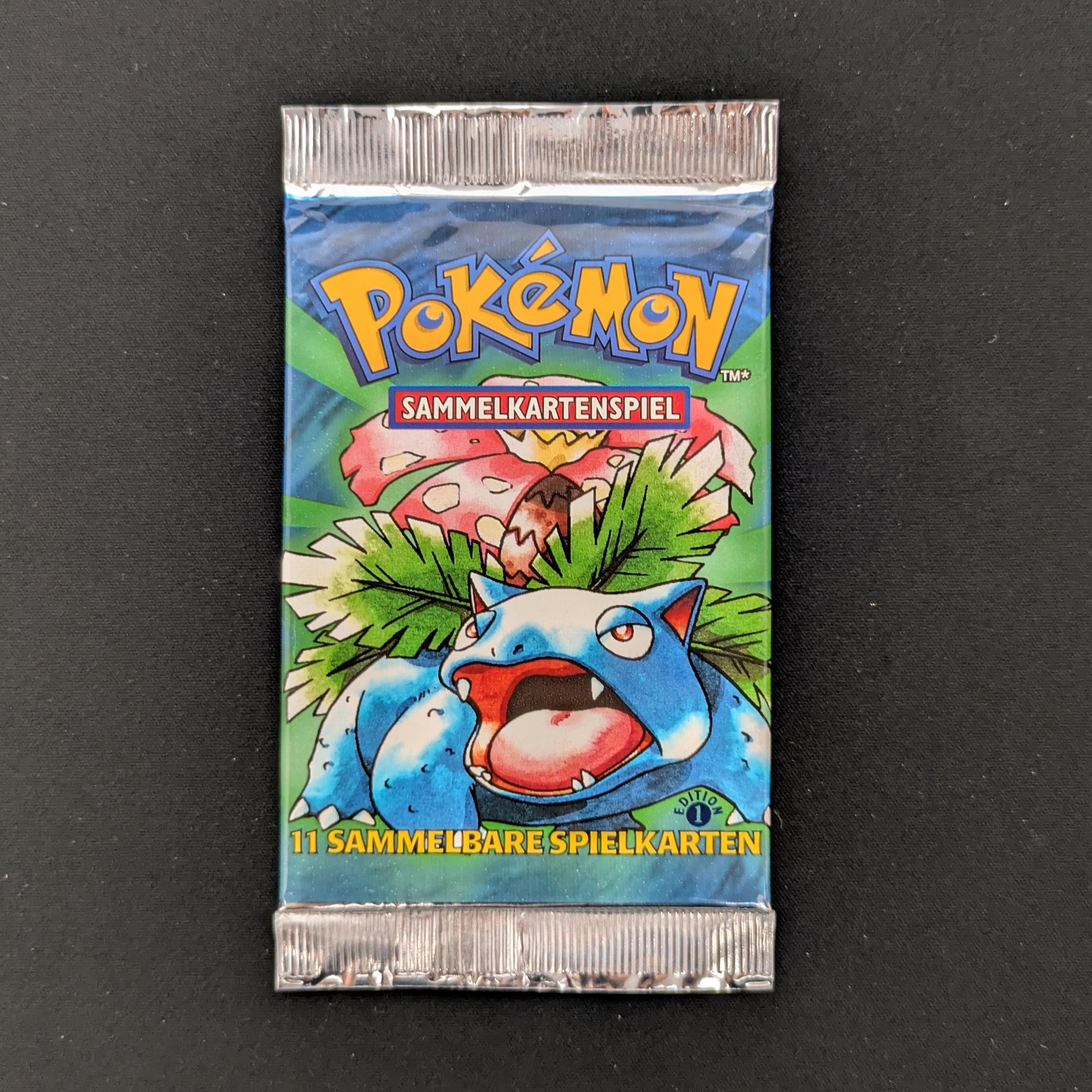 PTCG Singles - 1st Edition Venusaur Pack (BS ) - Base Set - German - Sealed - 27665