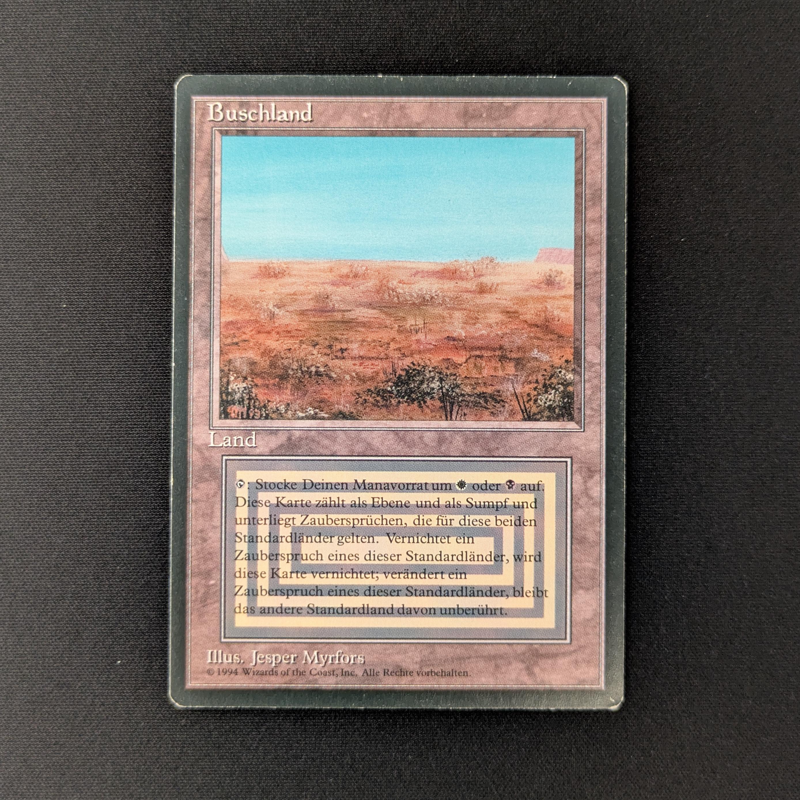 MTG Singles - Scrubland - Foreign Black Bordered - German - GD - 27710