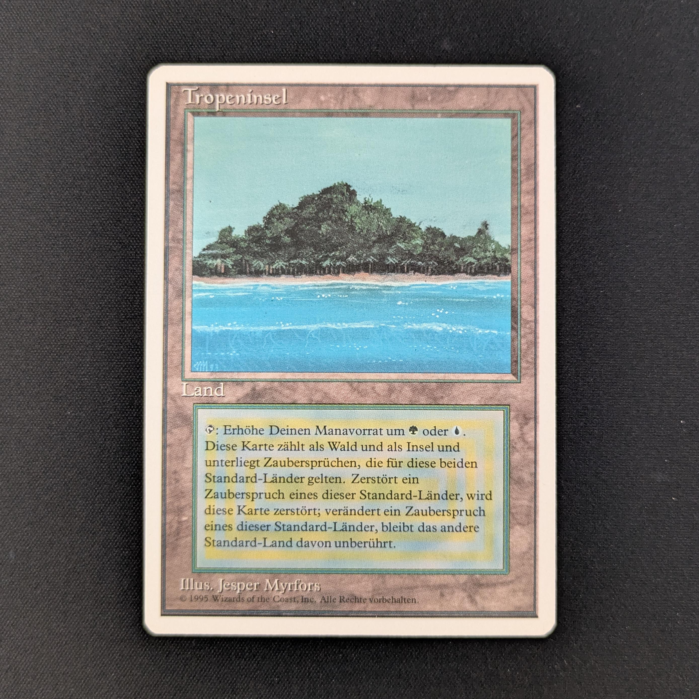 MTG Singles - Tropical Island - Foreign White Bordered - German - EX - 27842