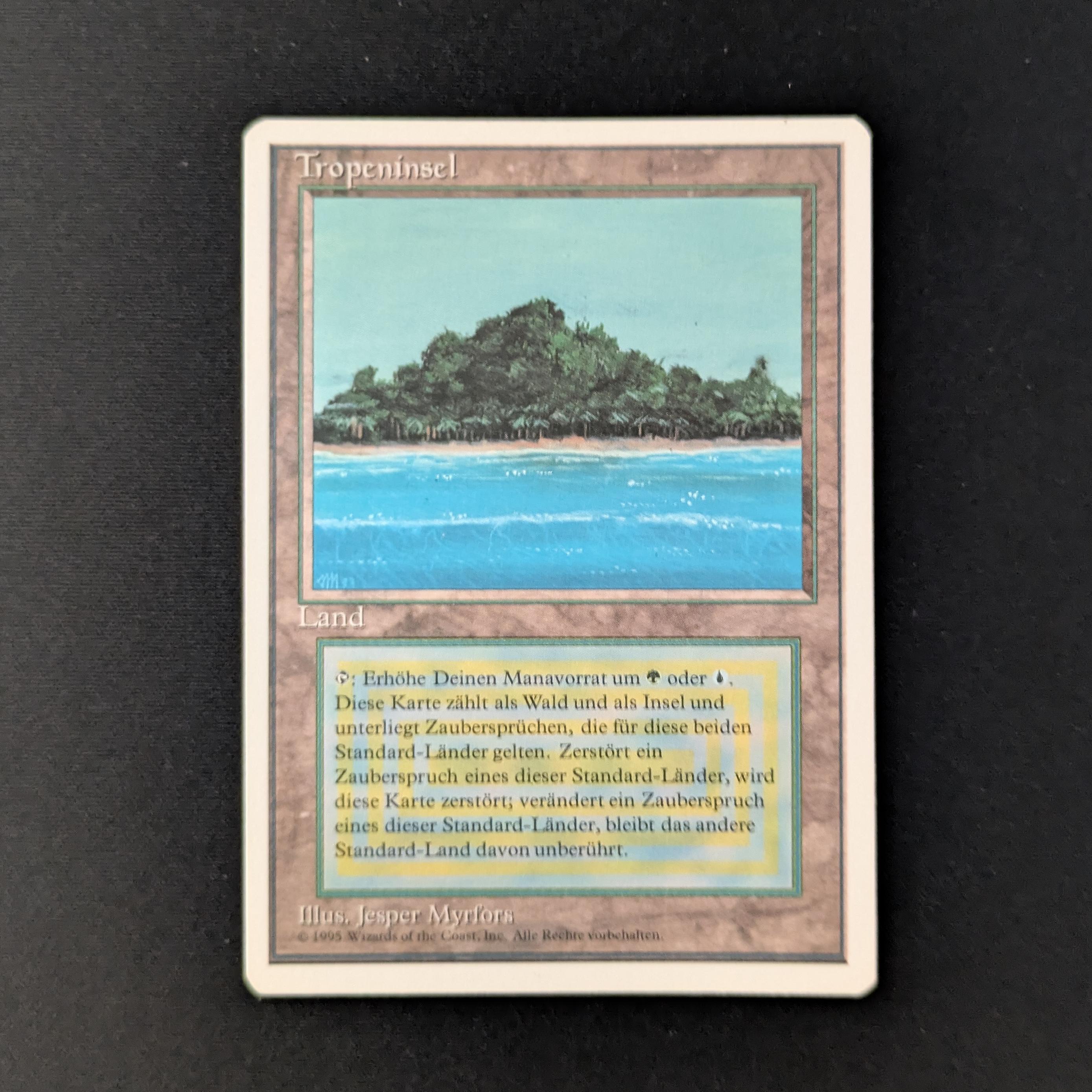 MTG Singles - Tropical Island - Foreign White Bordered - German - EX - 27934