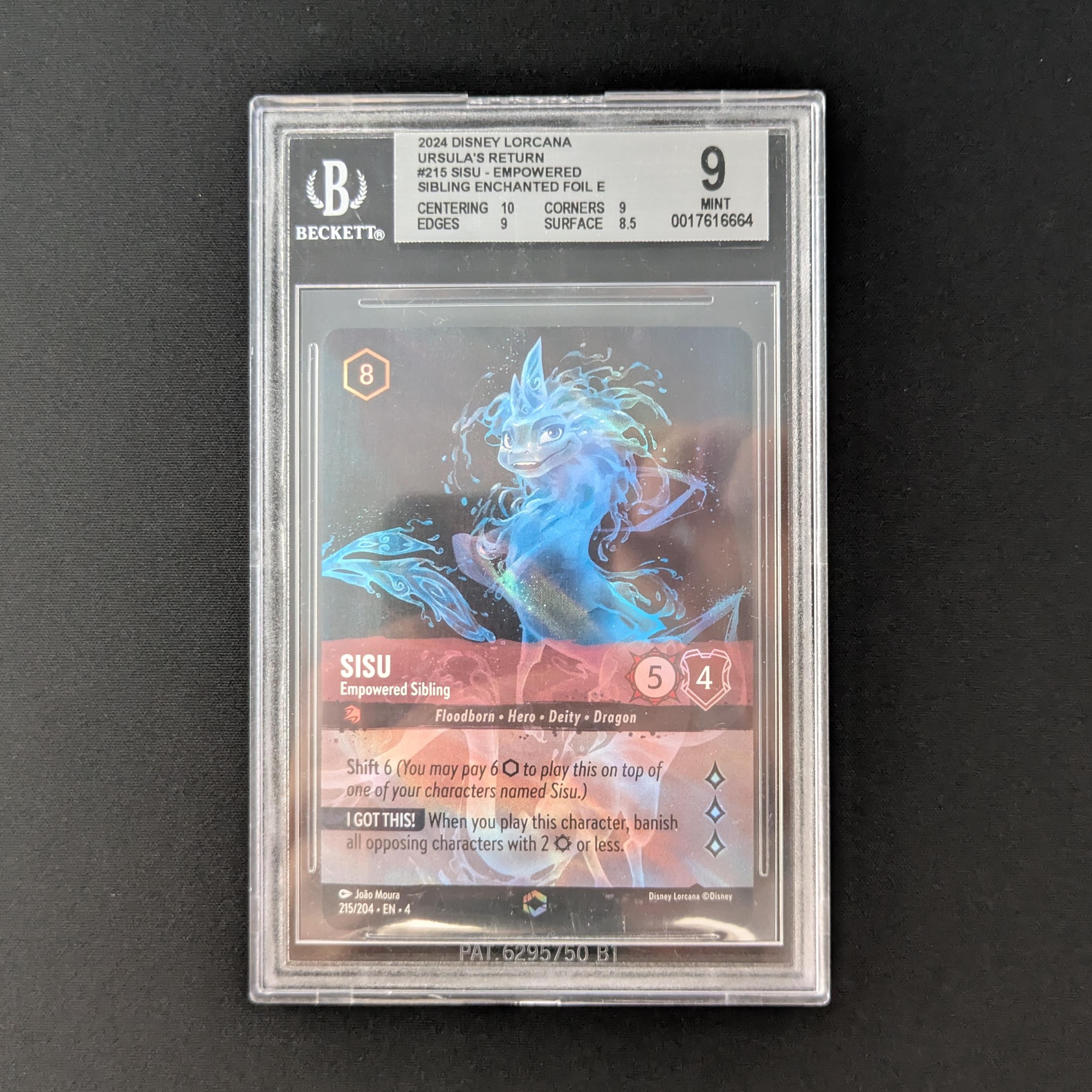 Lorcana Singles - Sisu - Empowered Sibling (Enchanted Foil) - - Ursula's Return - BGS 9 - 