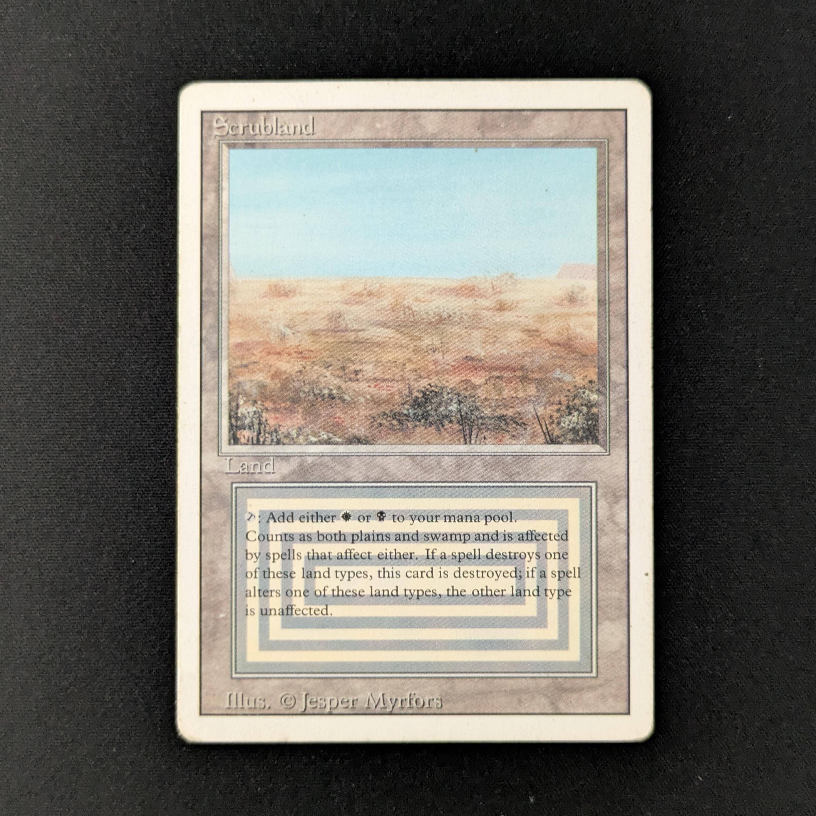 MTG Singles - Scrubland - Revised - PO - 28136