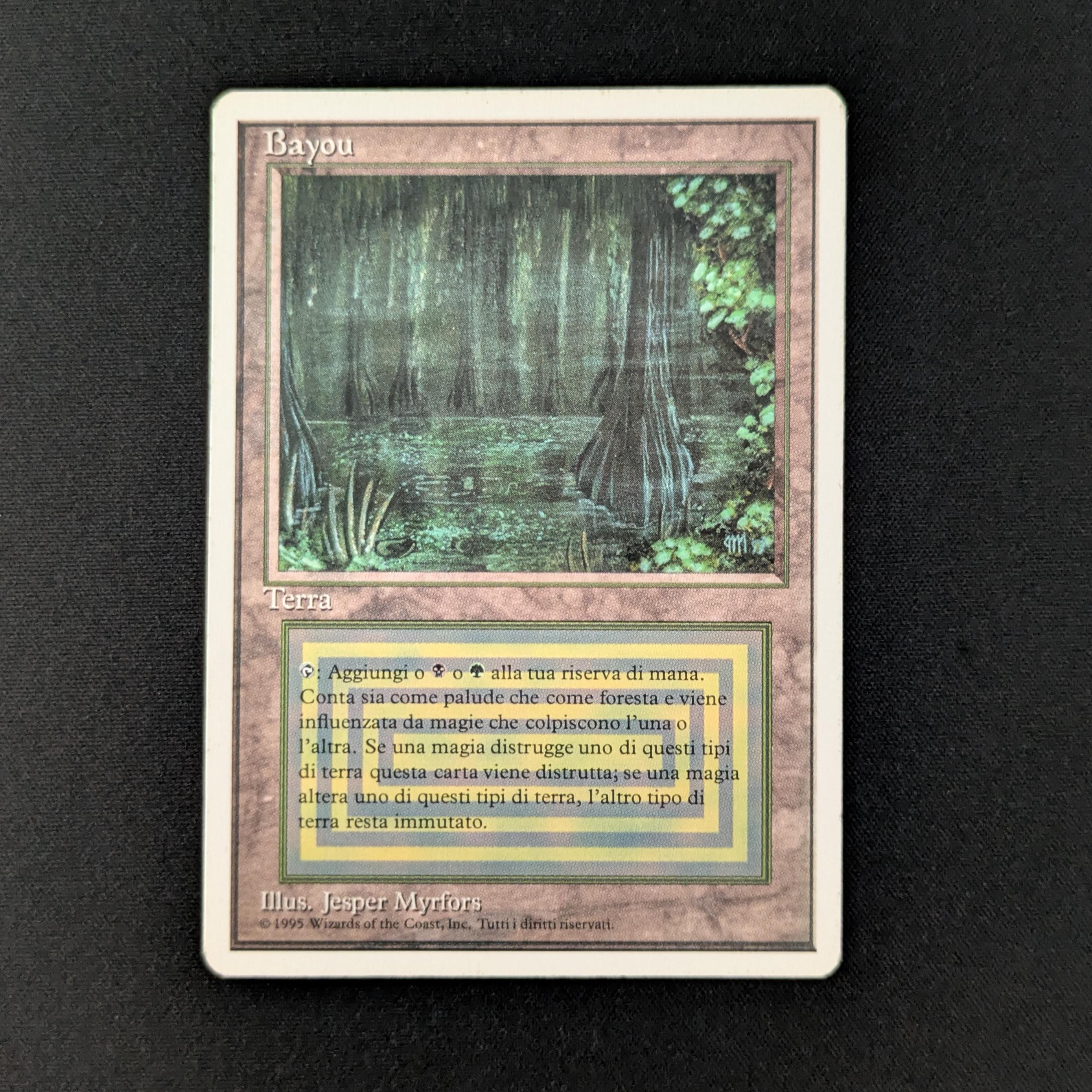 MTG Singles - Bayou - Foreign White Bordered - Italian - LP - 28156