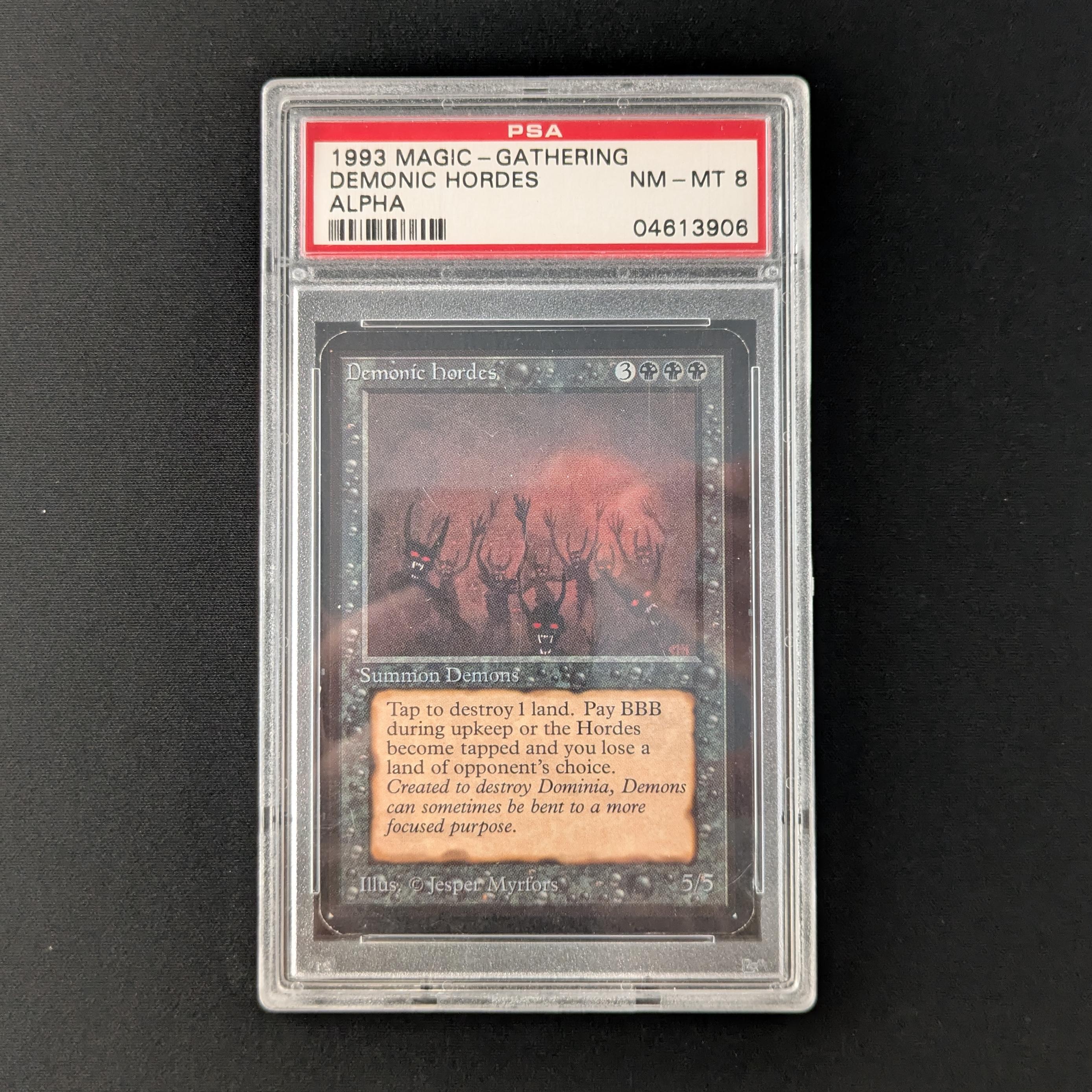 MTG Singles - Demonic Hordes - Alpha - PSA 8 - 28199