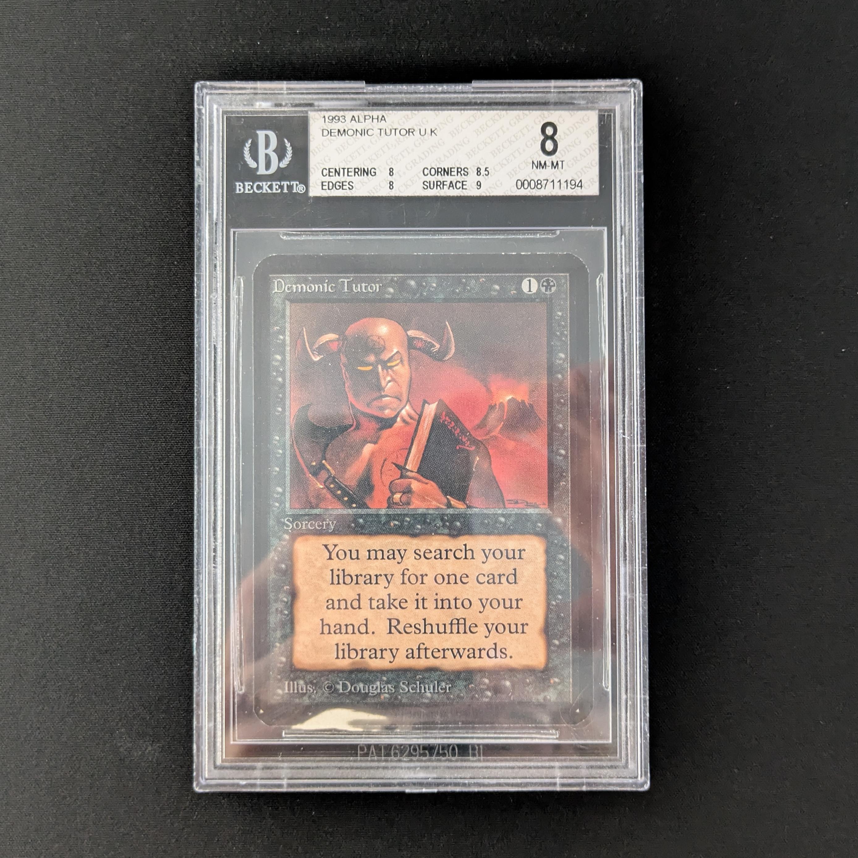 MTG Singles - Demonic Tutor - Alpha - BGS 8 - 28200