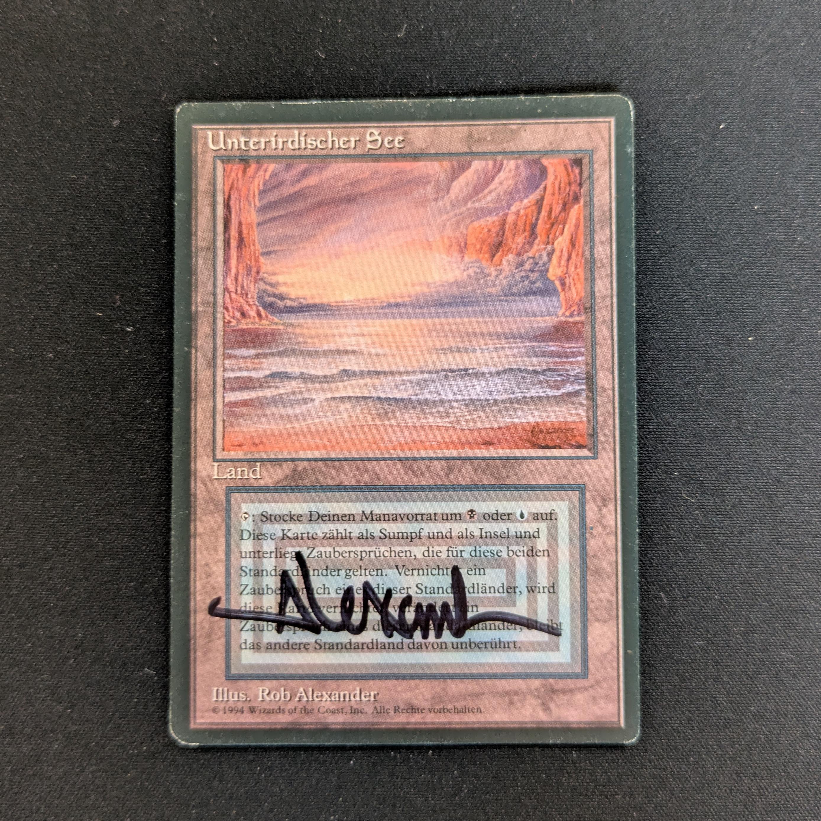 MTG Singles - Underground Sea - Foreign Black Bordered - German - PL - SIGNED, INKED - 28311