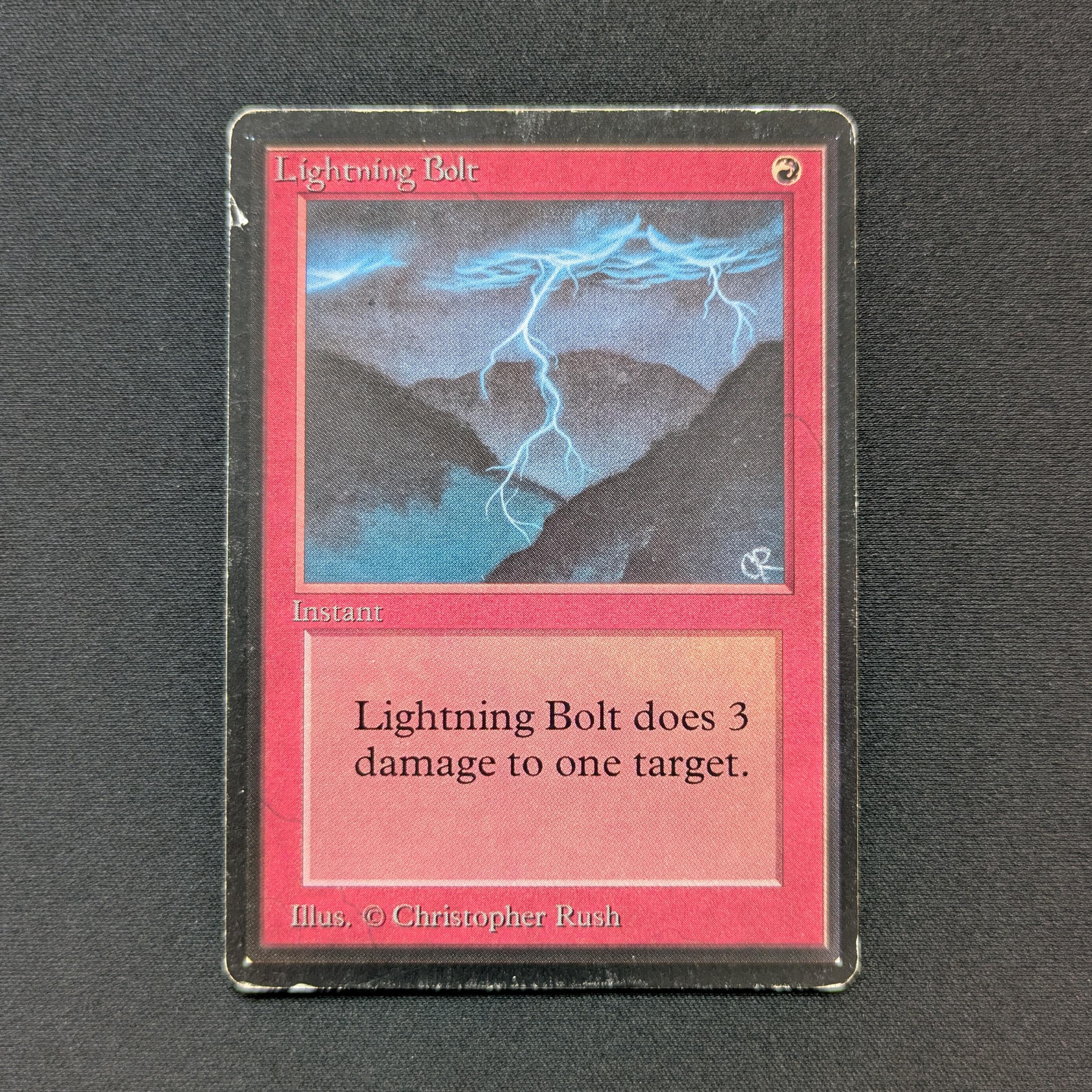 MTG Singles - Lightning Bolt - Beta - PO - 28506