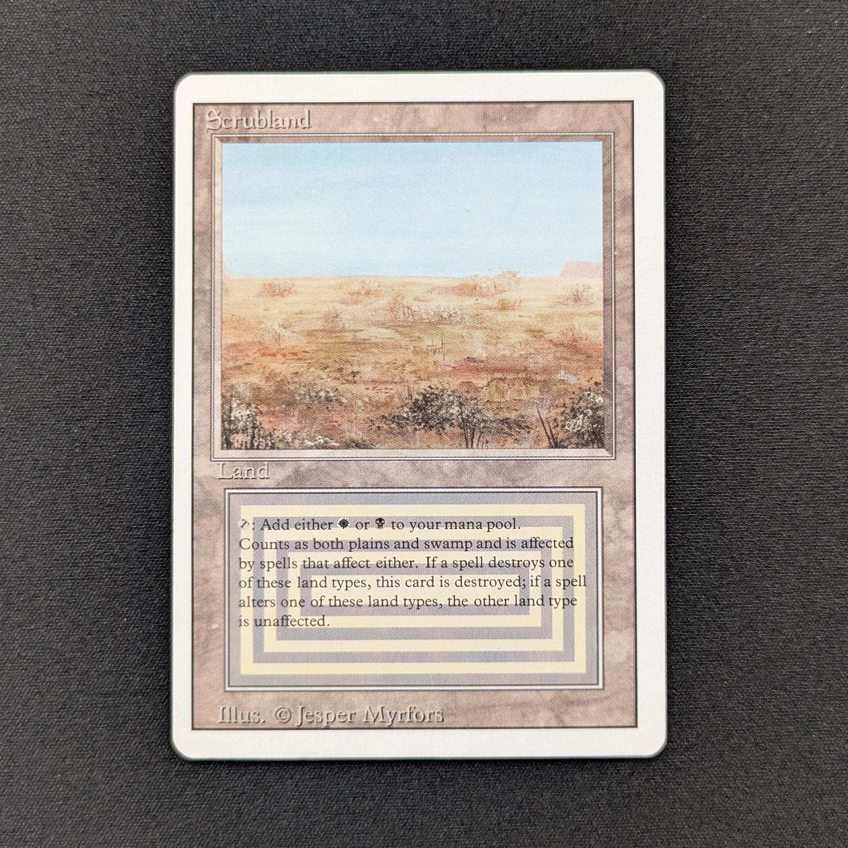 MTG Singles - Scrubland - Revised - GD - 28535