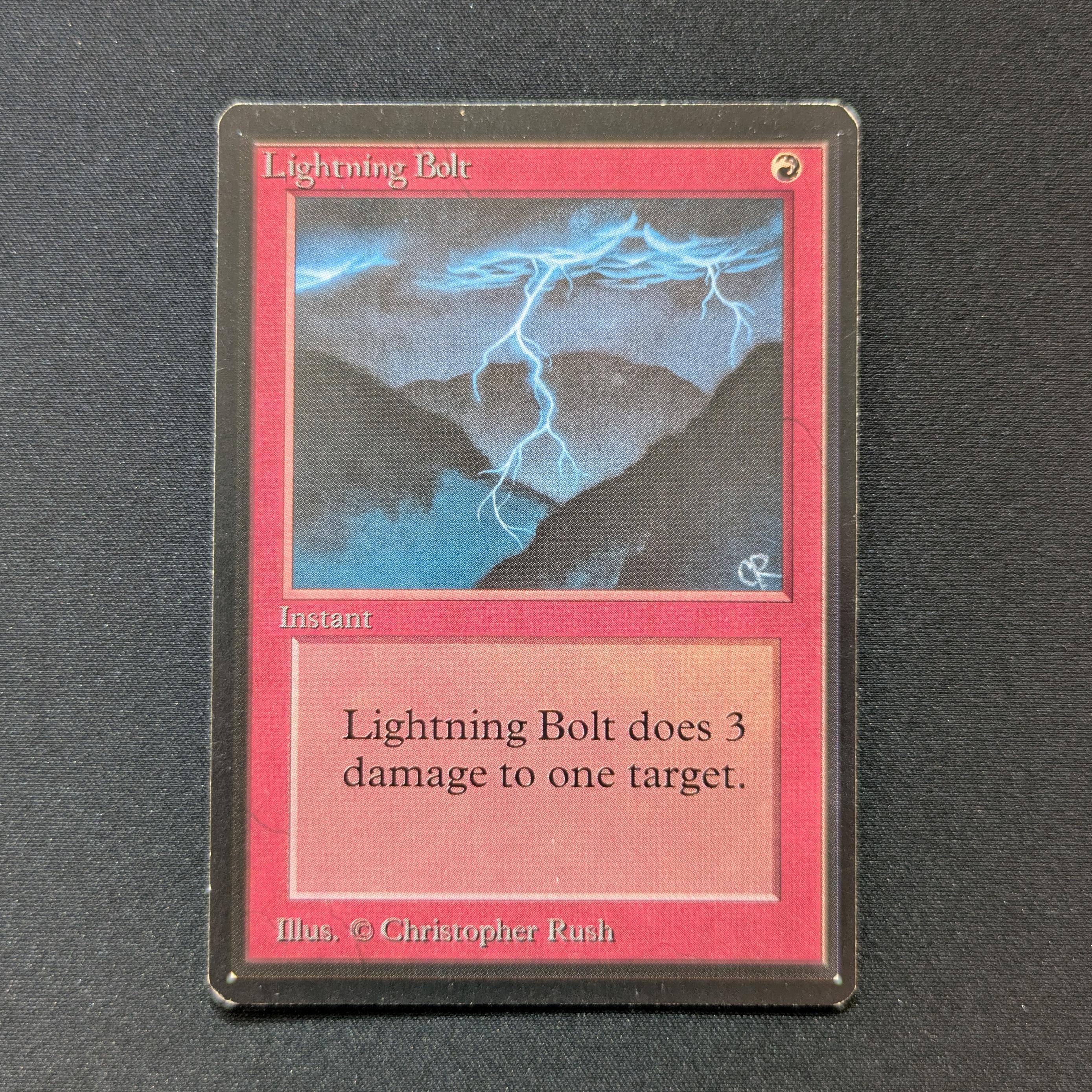 MTG Singles - Lightning Bolt - Beta - EX - 28578