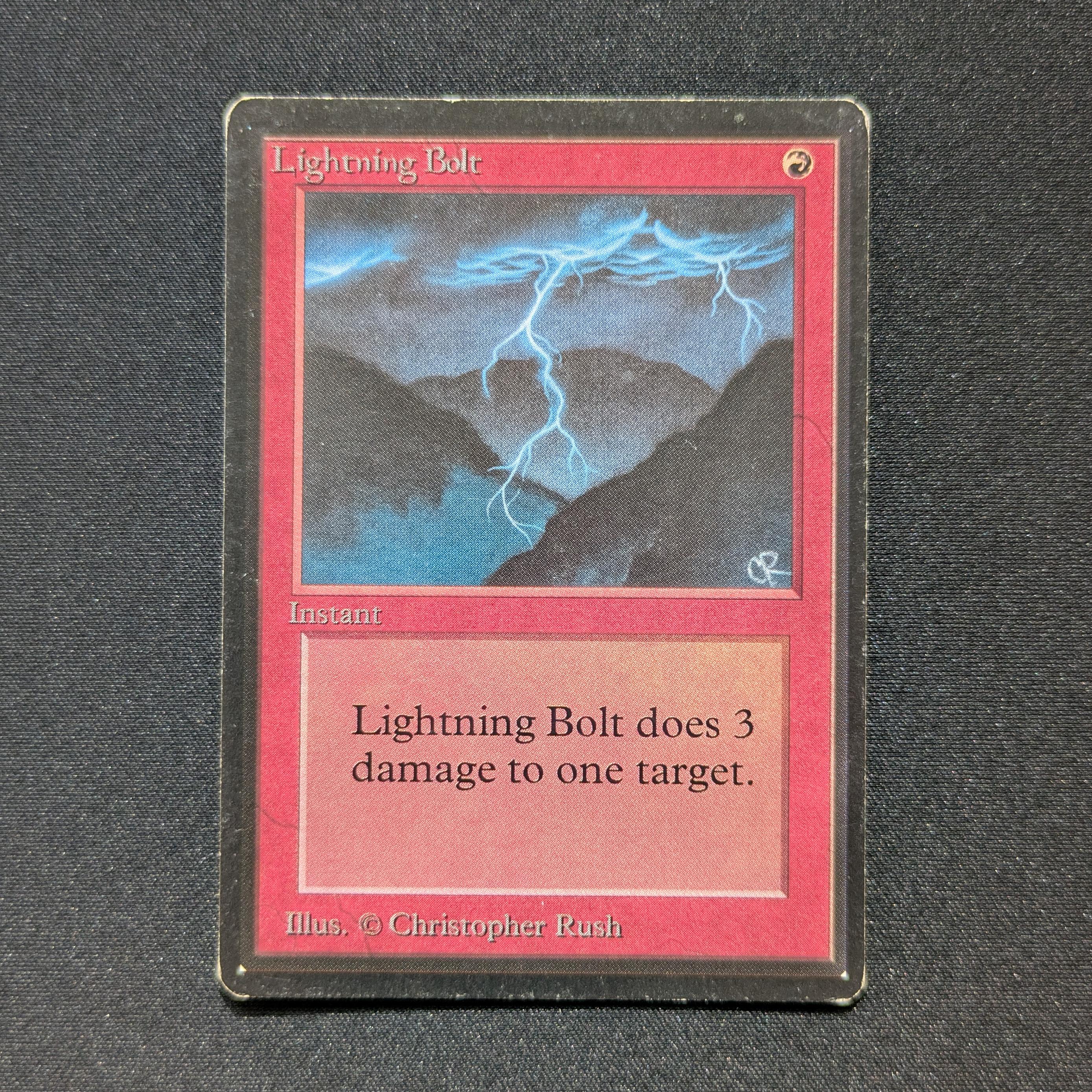 MTG Singles - Lightning Bolt - Beta - GD - 28580