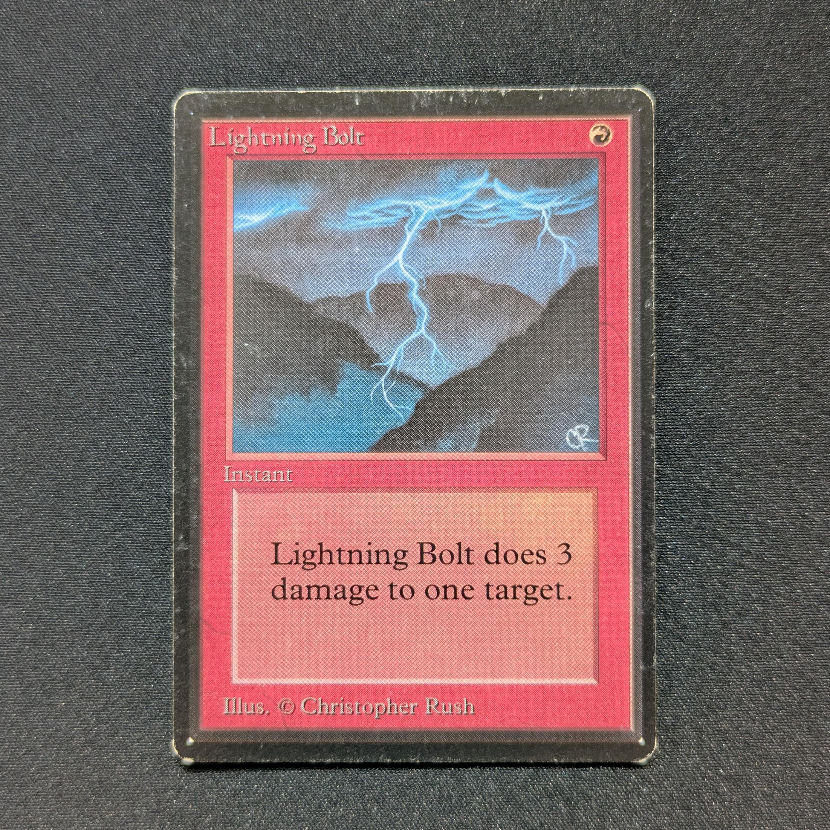 MTG Singles - Lightning Bolt - Beta - LP - 28581