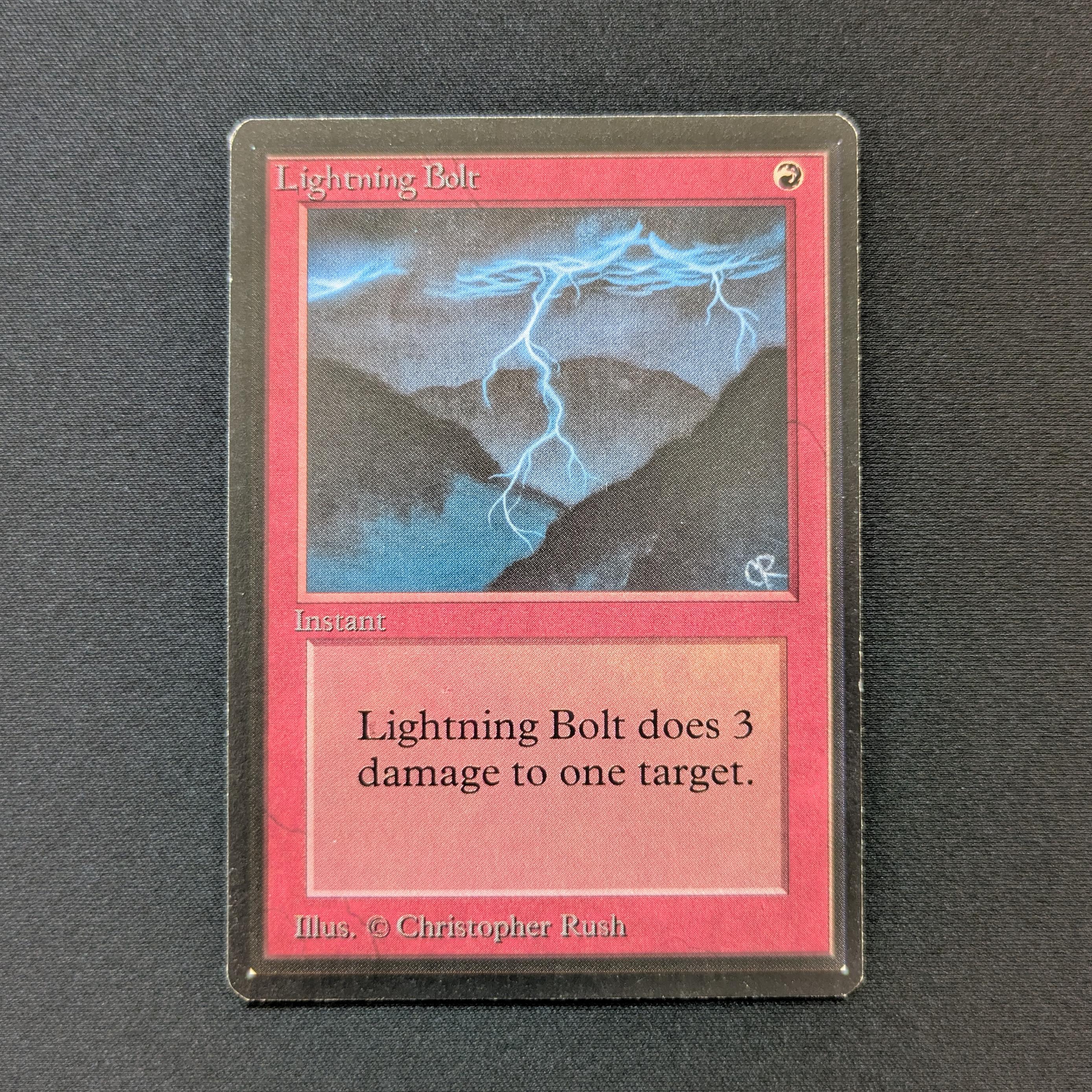 MTG Singles - Lightning Bolt - Beta - EX - 28612