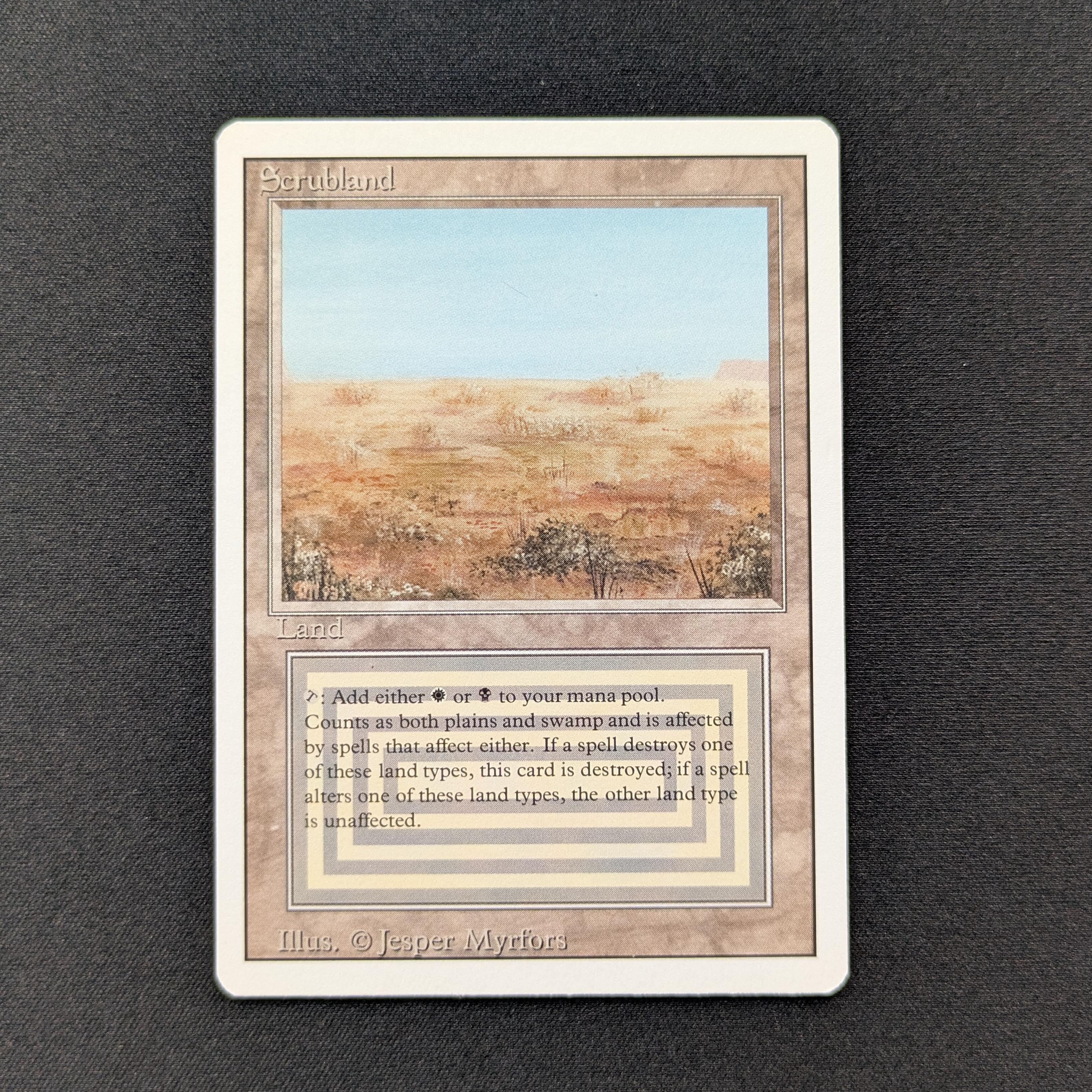 MTG Singles - Scrubland - Revised - 