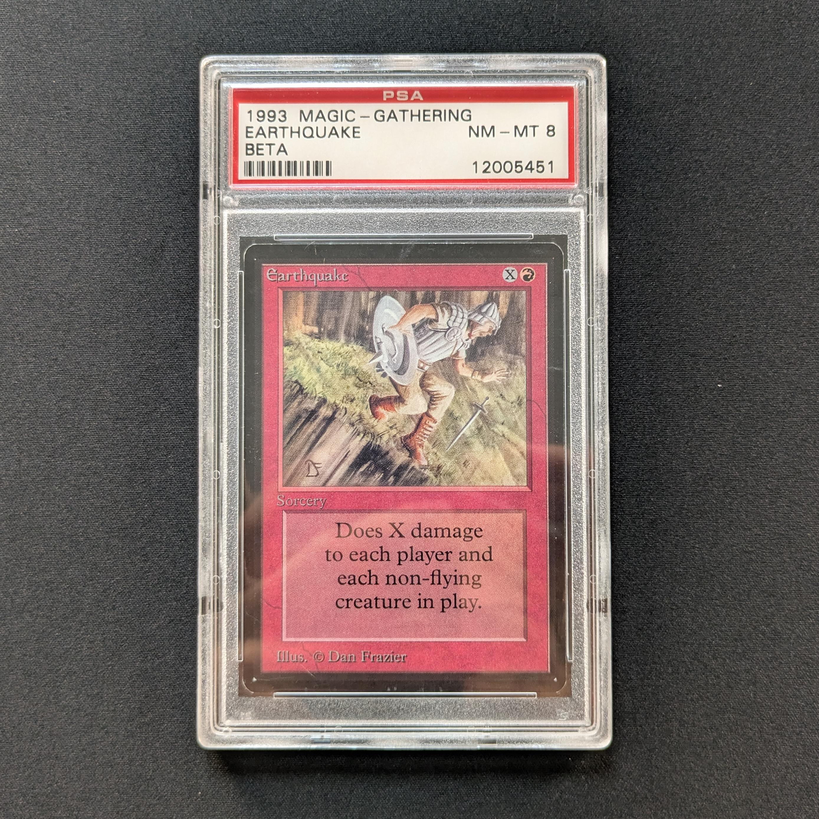 MTG Singles - Earthquake - Beta - PSA 8 - 28652