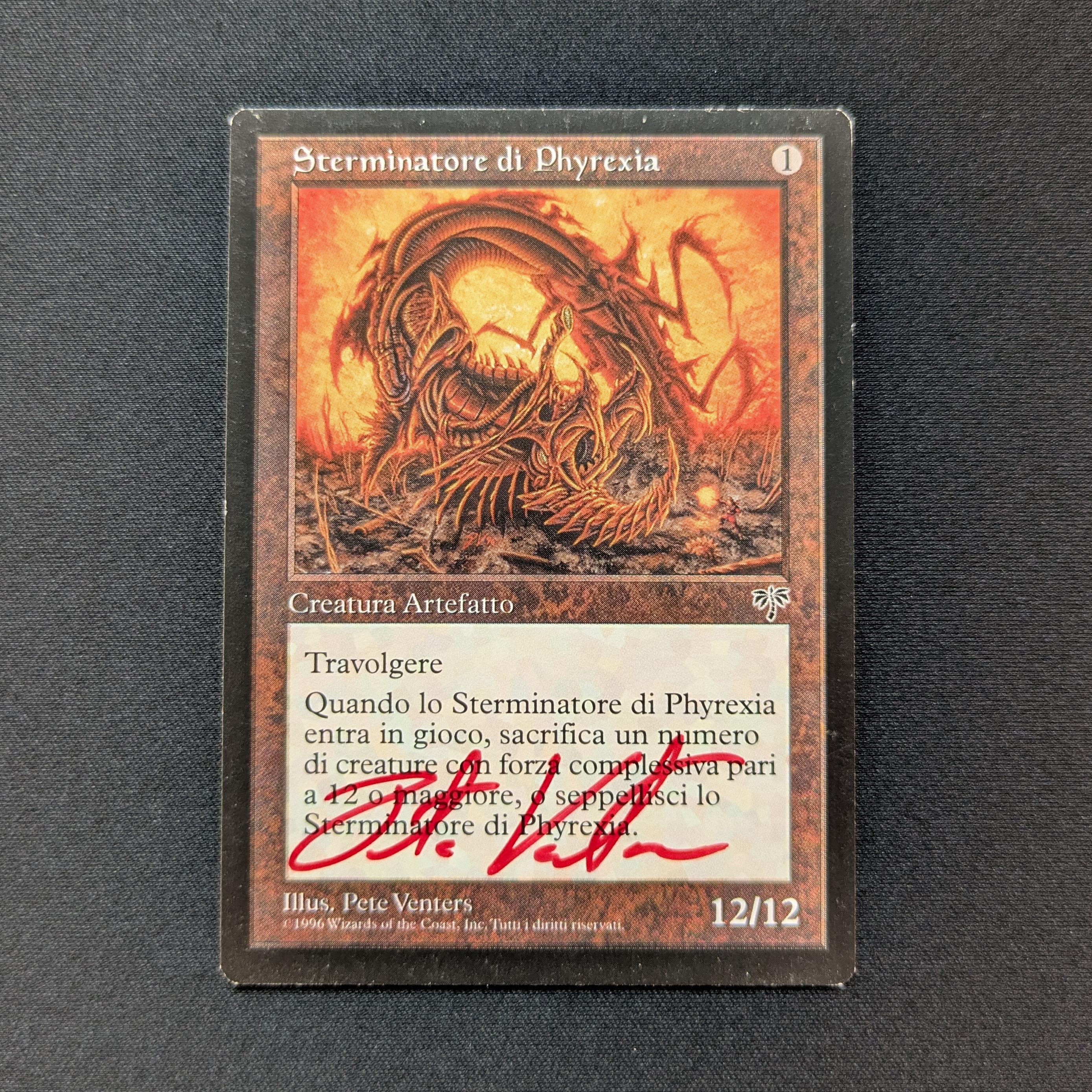 MTG Singles - Phyrexian Dreadnought - Mirage - Italian - GD - SIGNED - 28664