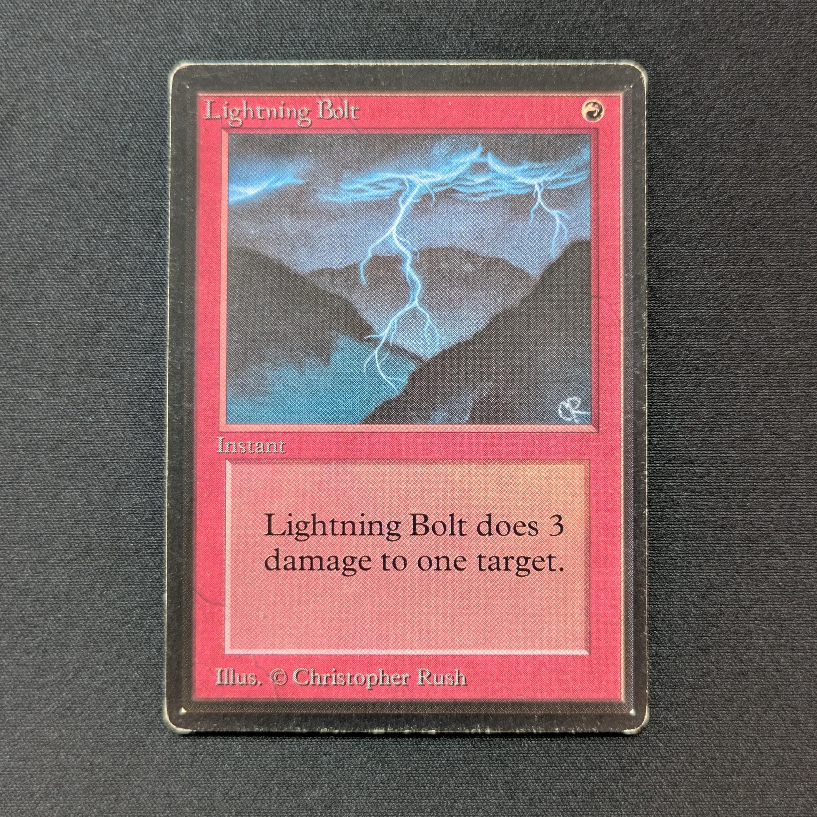 MTG Singles - Lightning Bolt - Beta - LP - 28706