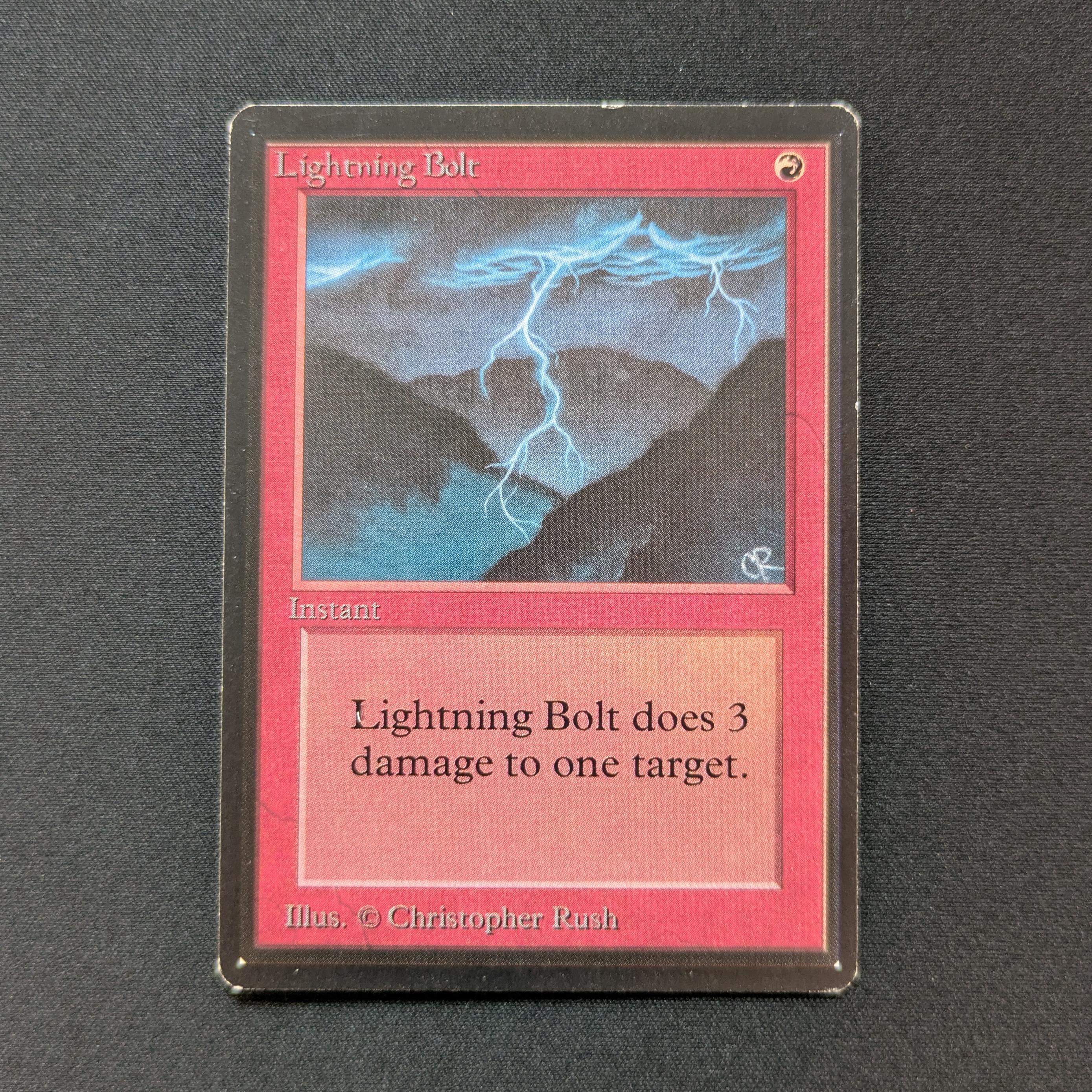 MTG Singles - Lightning Bolt - Beta - EX - 28745