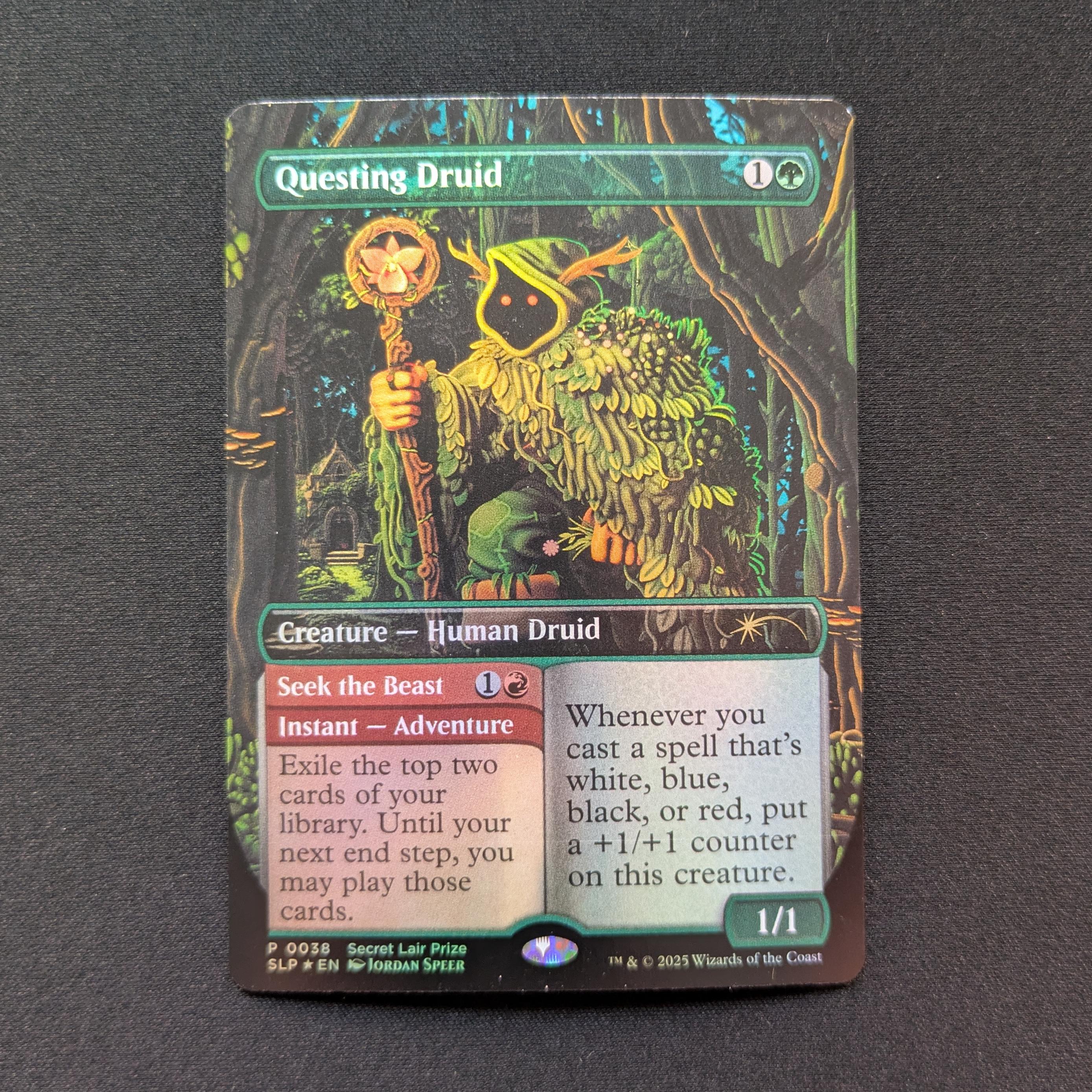 MTG Singles - [FOIL] Questing Druid - DCI Promos - NM - 