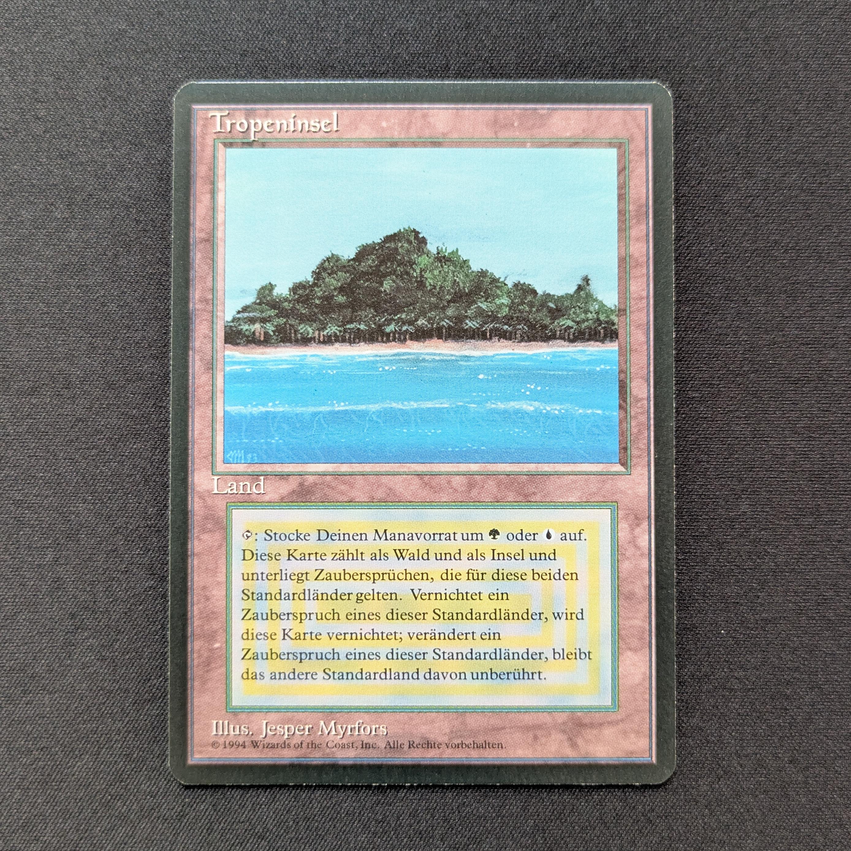 MTG Singles - Tropical Island - Foreign Black Bordered - German - NM - 28887
