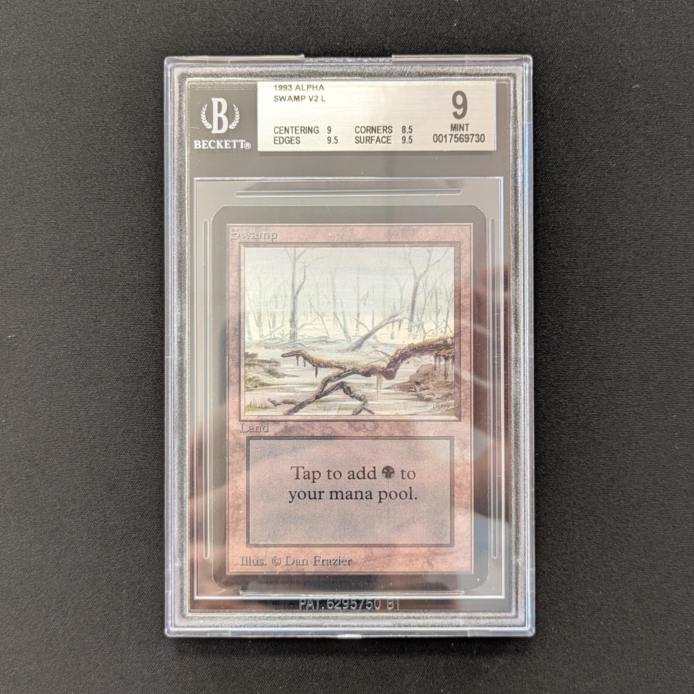 MTG Singles - Swamp (V.2) - Alpha - BGS 9 - 