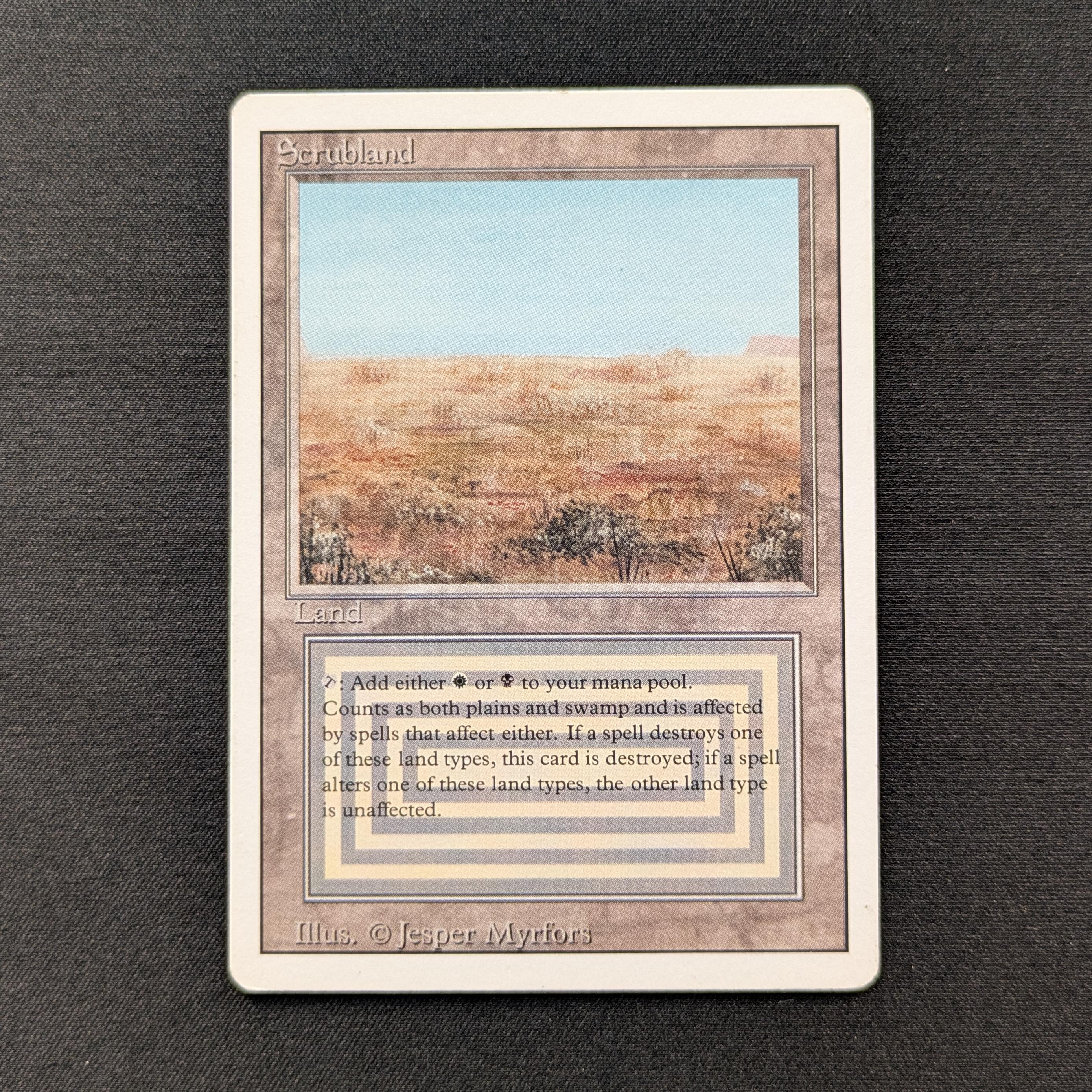 MTG Singles - Scrubland - Revised - LP - 29016
