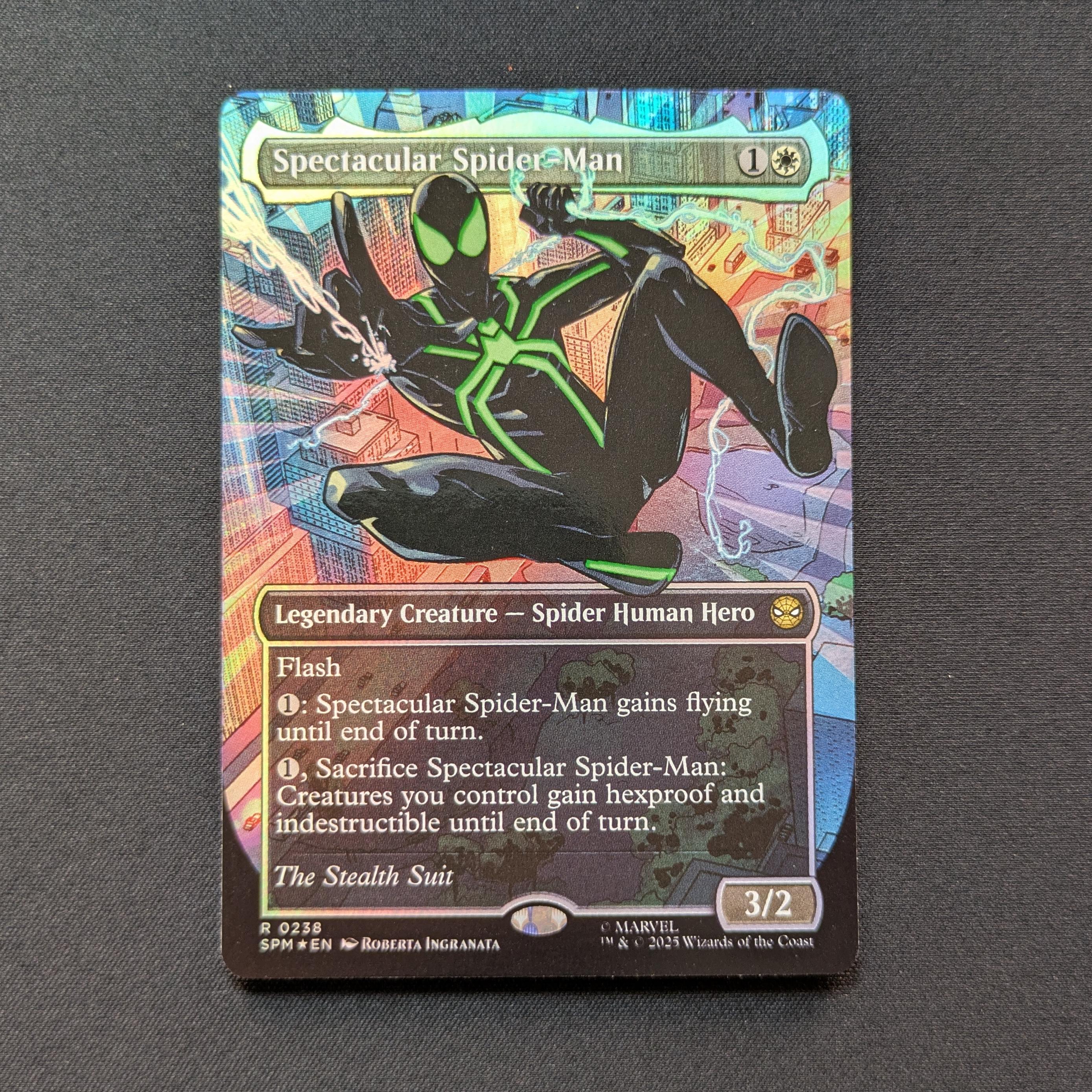 MTG Singles - [FOIL] Spectacular Spider-Man (Green) - Magic: The Gathering | Marvel's Spider-Man: Extras - NM - 