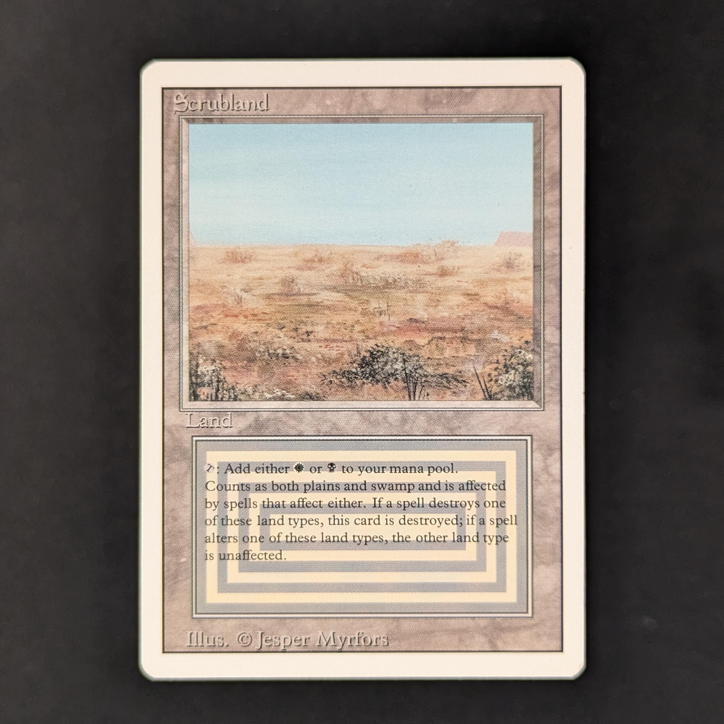 MTG Singles - Scrubland - Revised - 