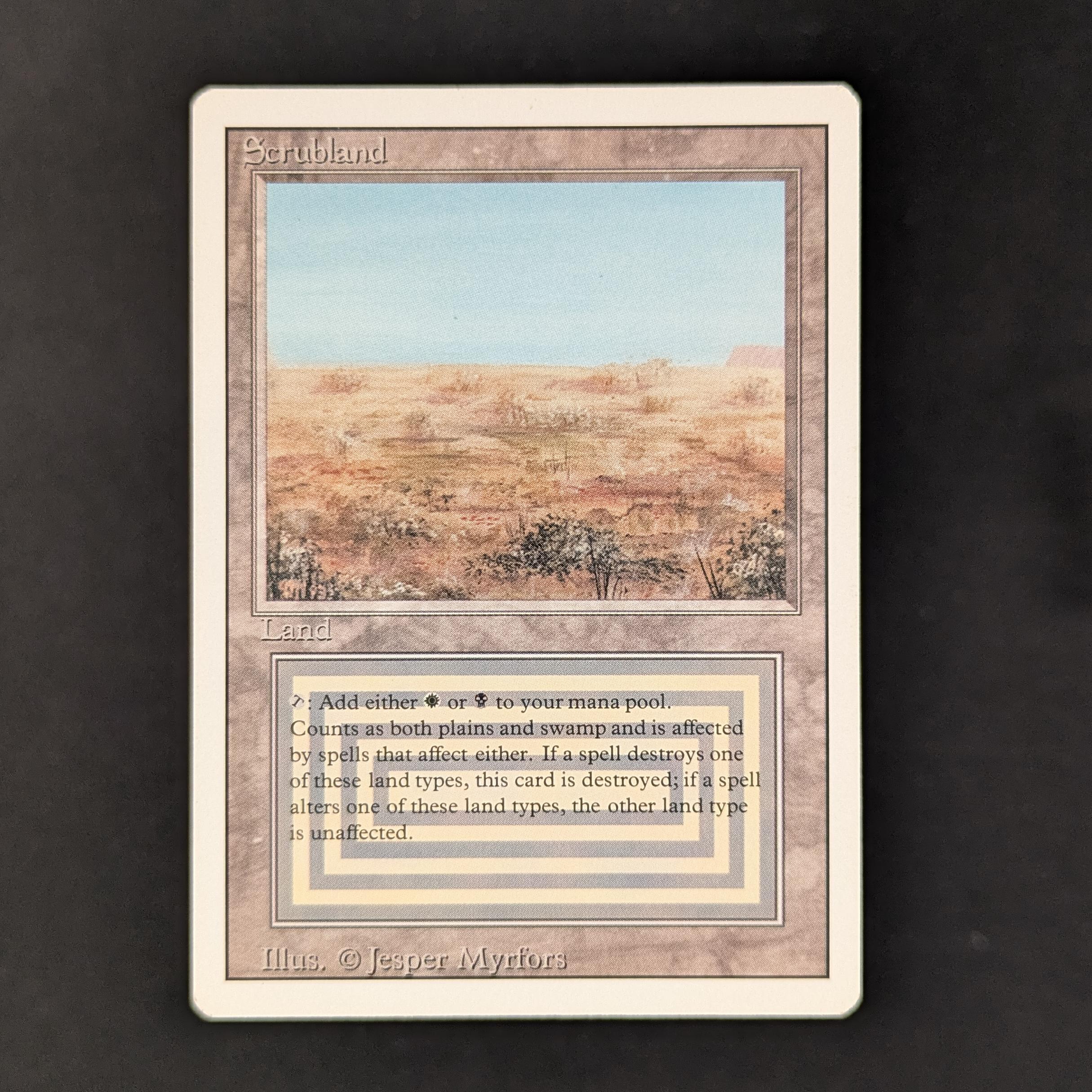 MTG Singles - Scrubland - Revised - 