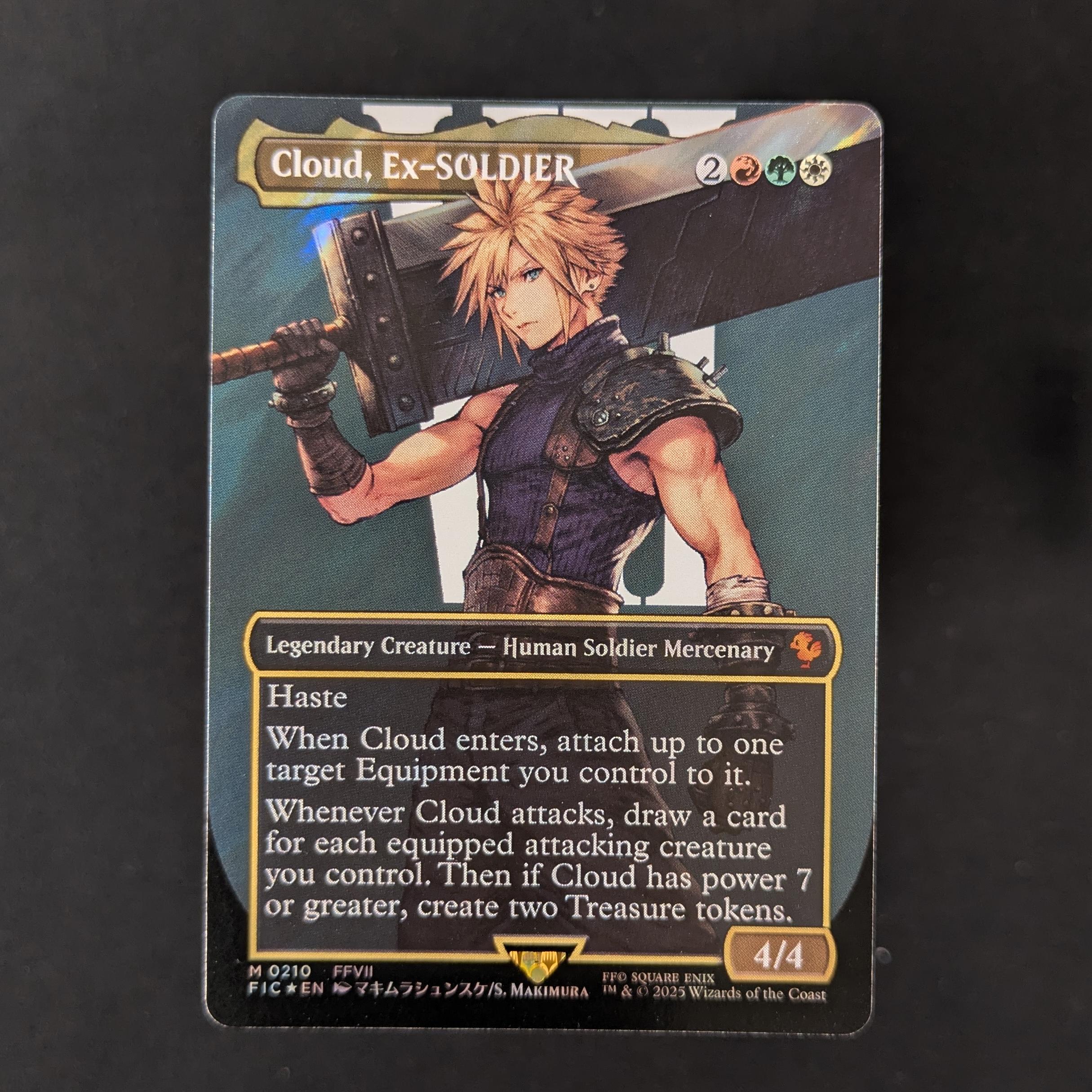 MTG Singles - [FOIL] Cloud, Ex-SOLDIER (Surge Foil) - Commander: Magic: The Gathering - FINAL FANTASY: Extras - NM - 