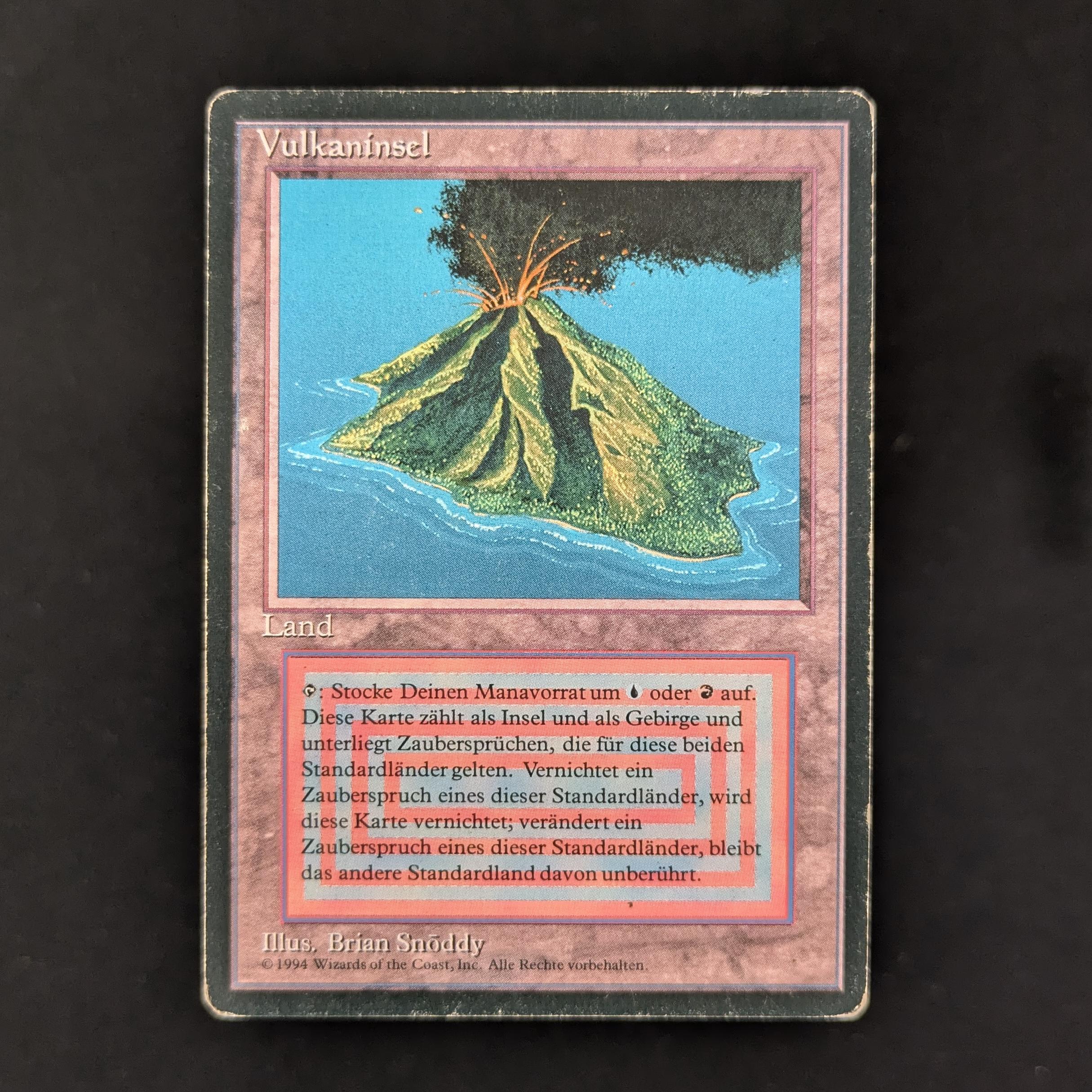 MTG Singles - Volcanic Island - Foreign Black Bordered - 