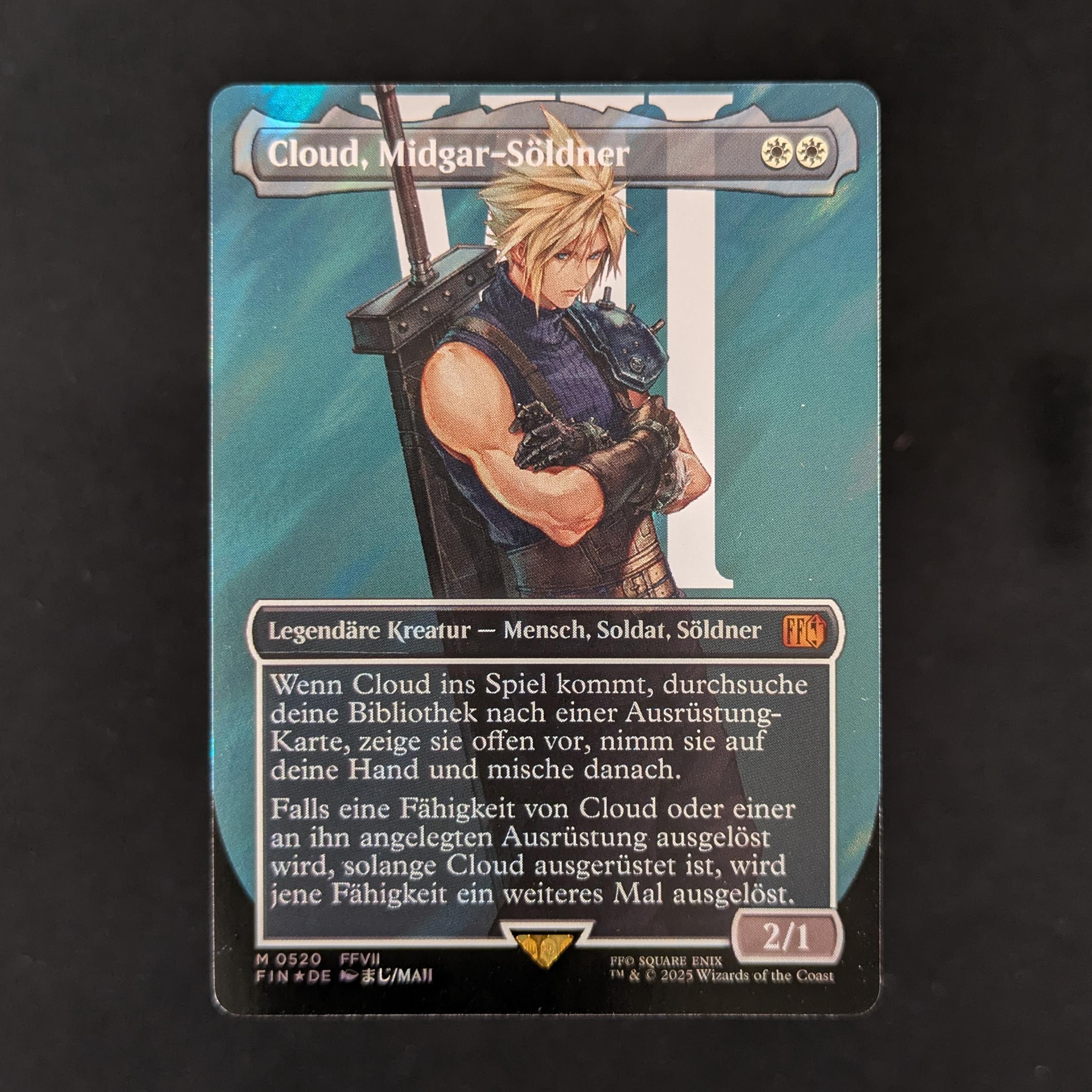 MTG Singles - [FOIL] Cloud, Midgar Mercenary (Surge Foil) - Magic: The Gathering - FINAL FANTASY: Extras - NM - 