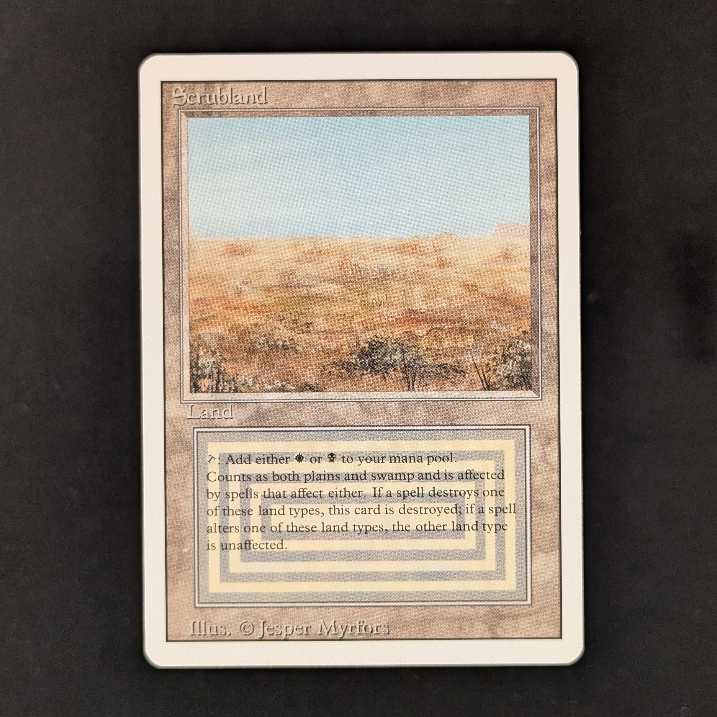 MTG Singles - Scrubland - Revised - 